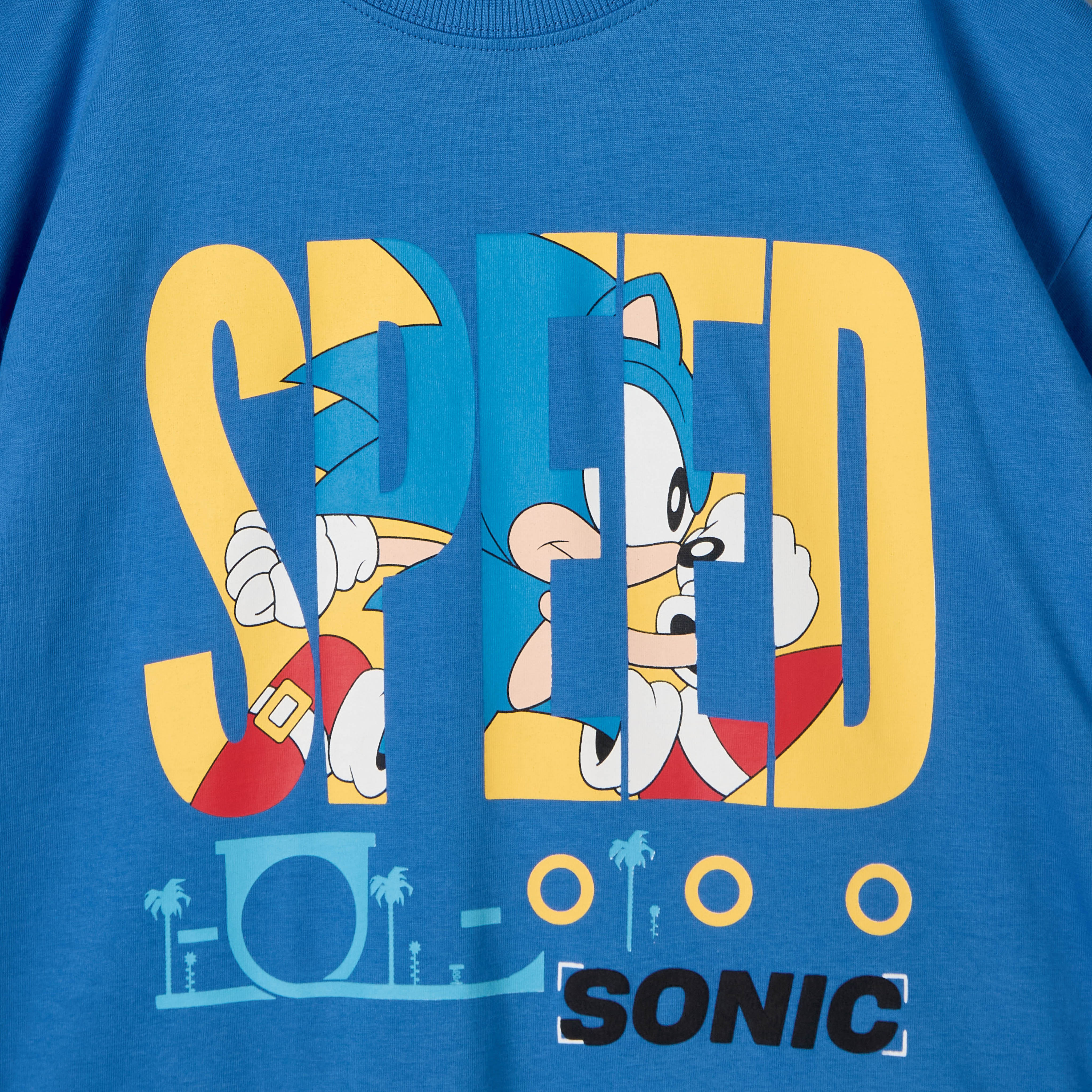 Crew Neck Short Sleeves T-shirt with Sonic the Hedgehog Print-boys-clothing-tshirtsandpolos-image-4
