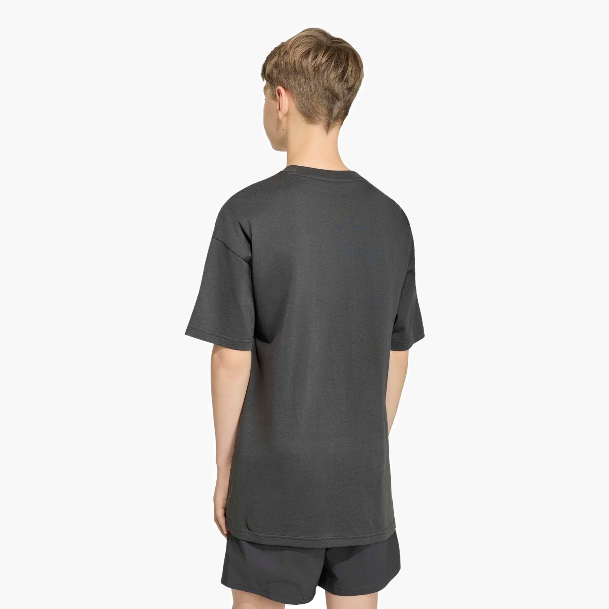 adidas Crew Neck Short Sleeves T-shirt with Logo Print-boys-clothing-tshirtsandpolos-image-3