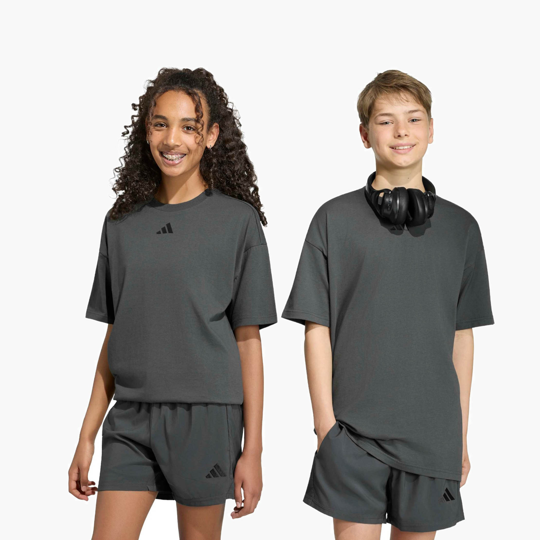 adidas Crew Neck Short Sleeves T-shirt with Logo Print-boys-clothing-tshirtsandpolos-image-8
