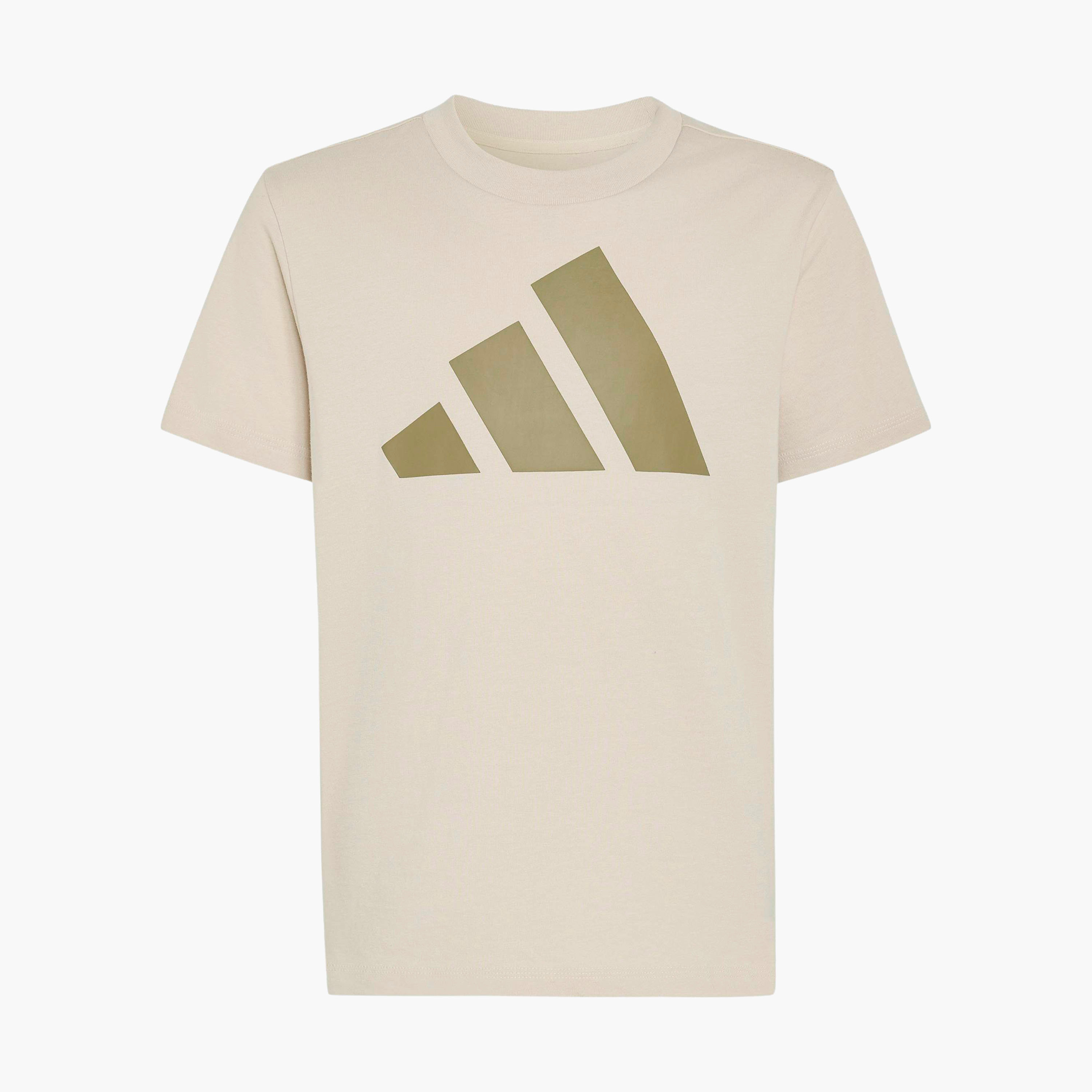 تيشيرت بياقة مستديرة وأكمام قصيرة وطبعات شعار من أديداس-sports-boys-clothing-tops-image-2
