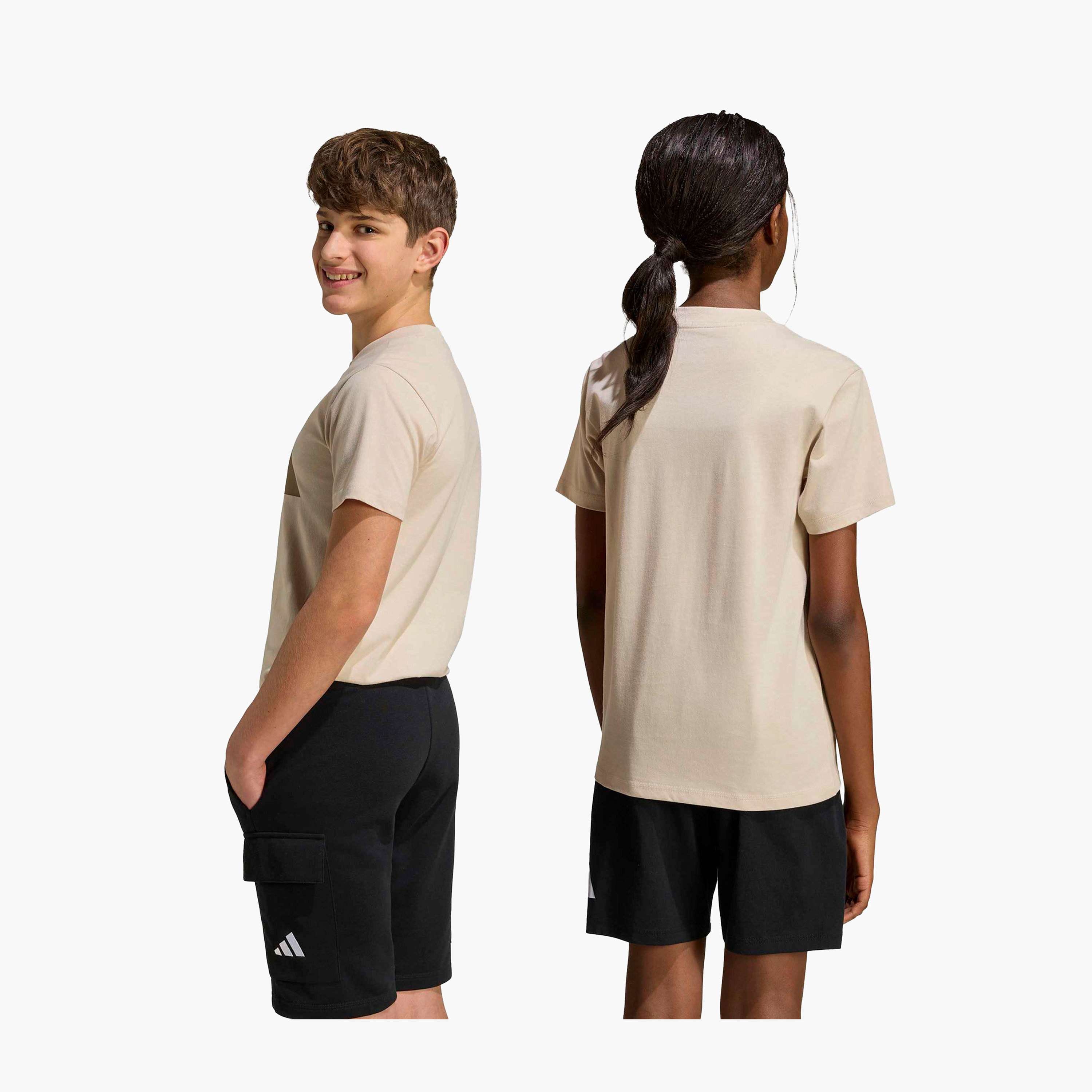 تيشيرت بياقة مستديرة وأكمام قصيرة وطبعات شعار من أديداس-sports-boys-clothing-tops-image-8