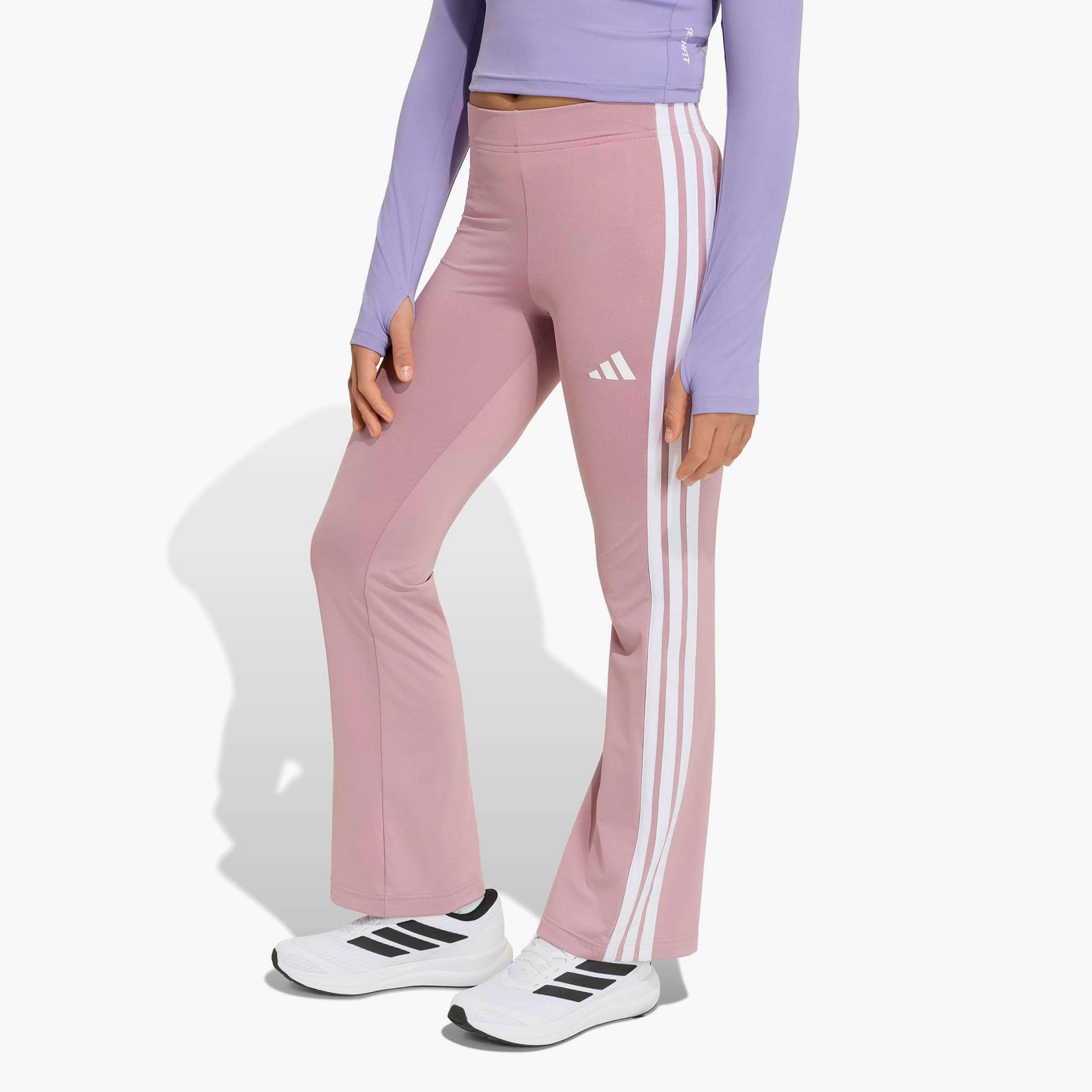 بنطلون رياضي بطبعات شعار للبنات من أديداس-sports-girls-clothing-bottoms-joggersandtrackpants-image-2
