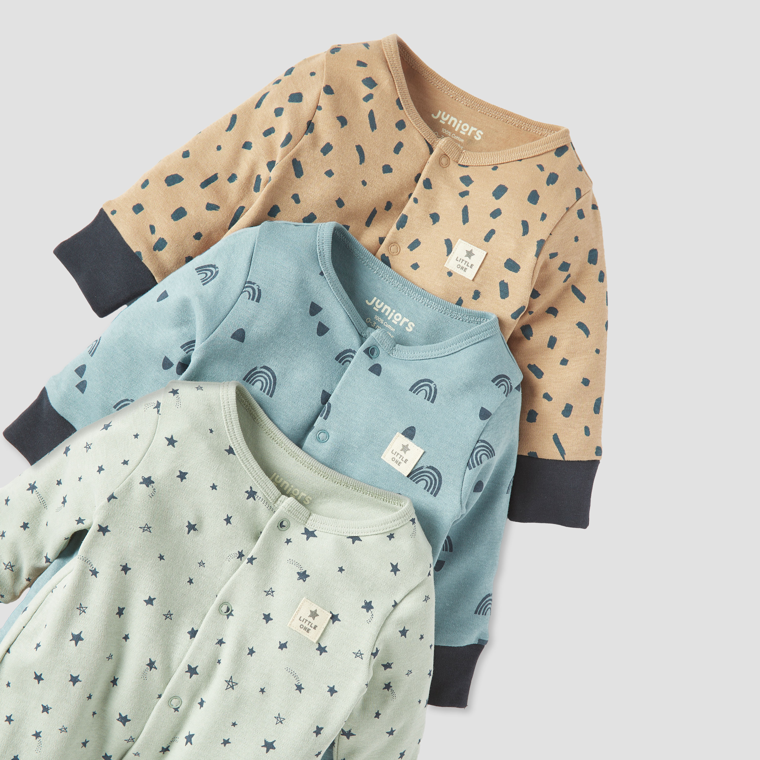 Juniors All-Over Print Sleepsuit with Long Sleeves - Set of 3-baby-boys-clothing-nightwear-sleepsuits-image-5