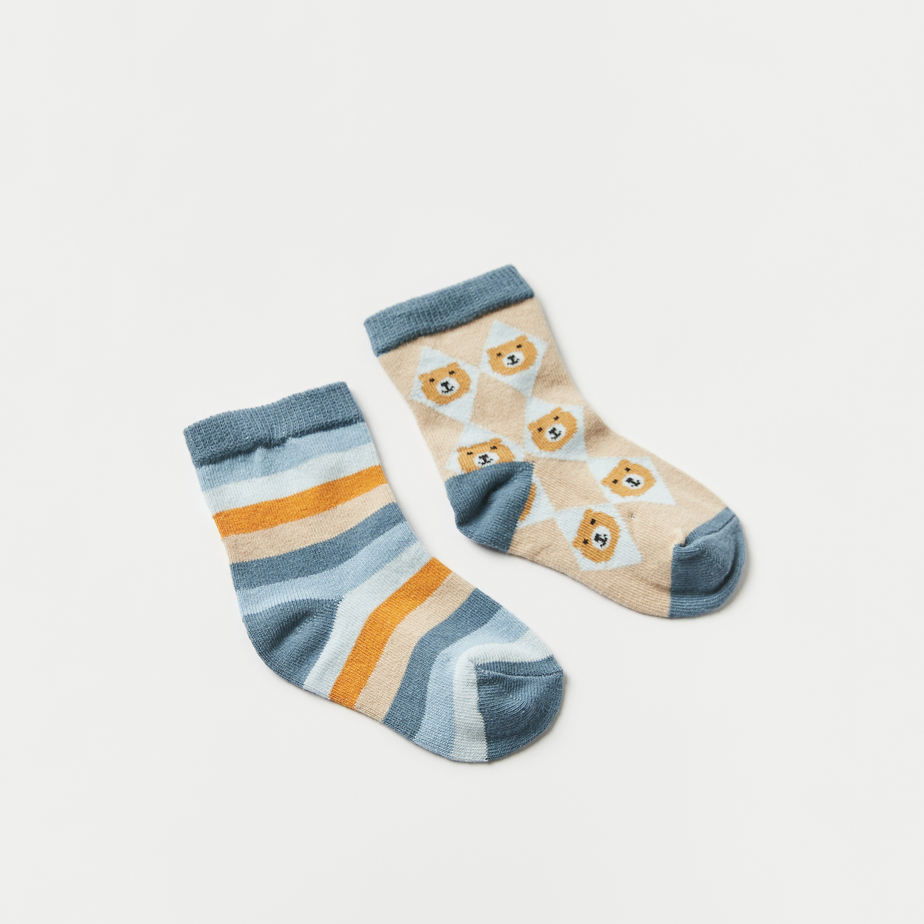 Juniors Printed Ankle Length Socks - Set of 2-promo_babyshop_Buy3for1_OMN230426-image-1