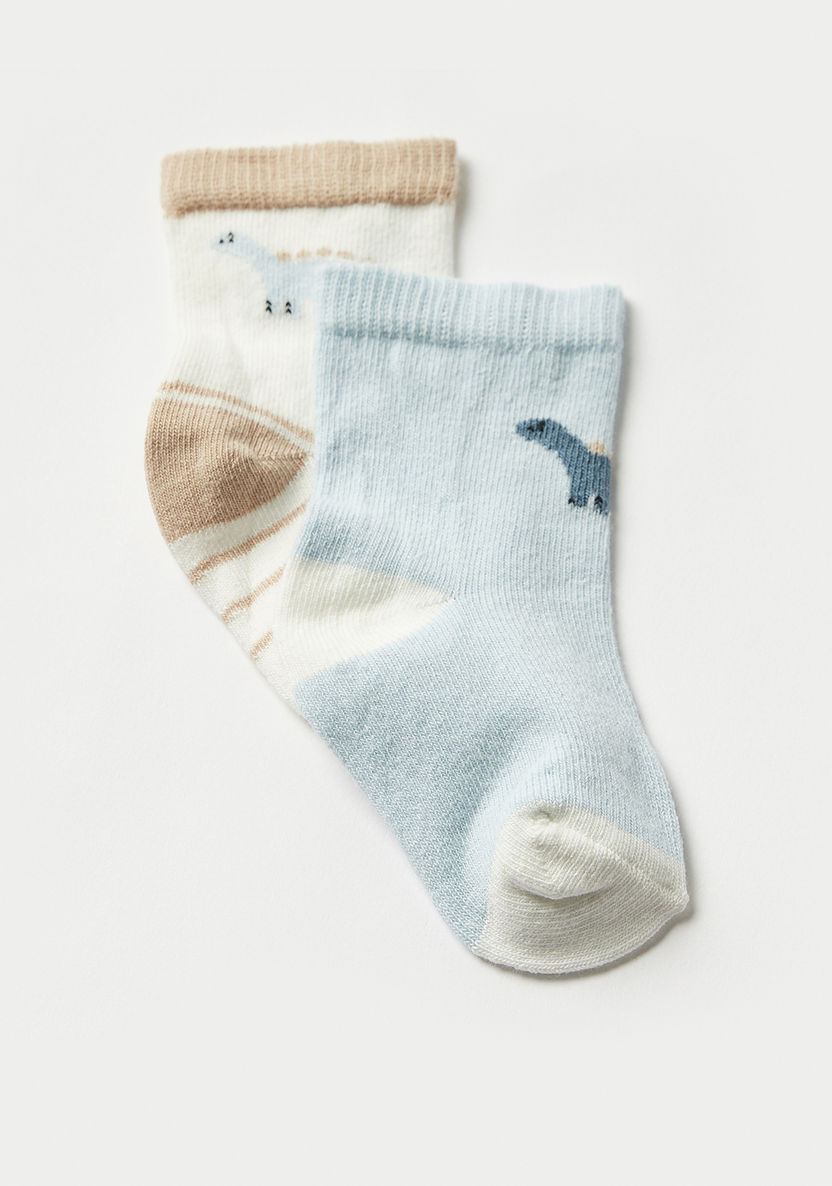 Juniors Printed Ankle Length Socks - Set of 2-Socks-image-1