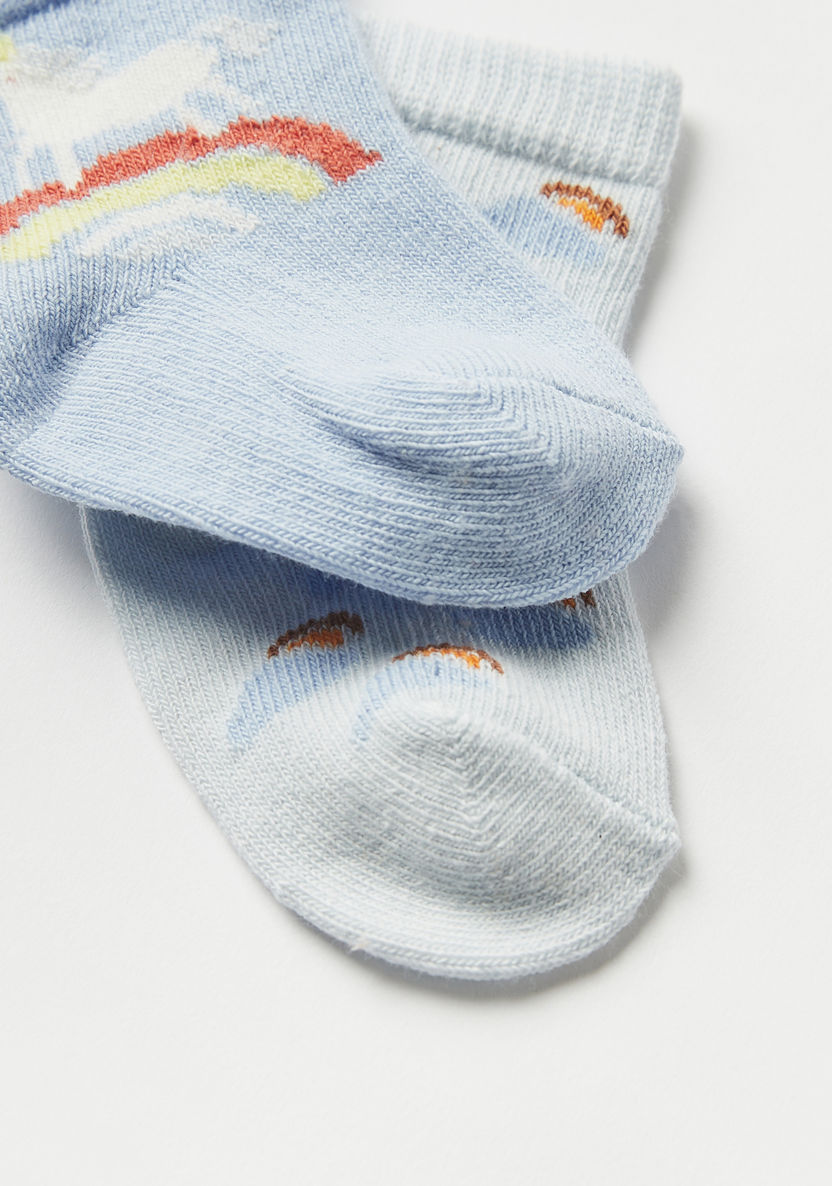 Juniors Printed Ankle Length Socks - Set of 2-Socks-image-3