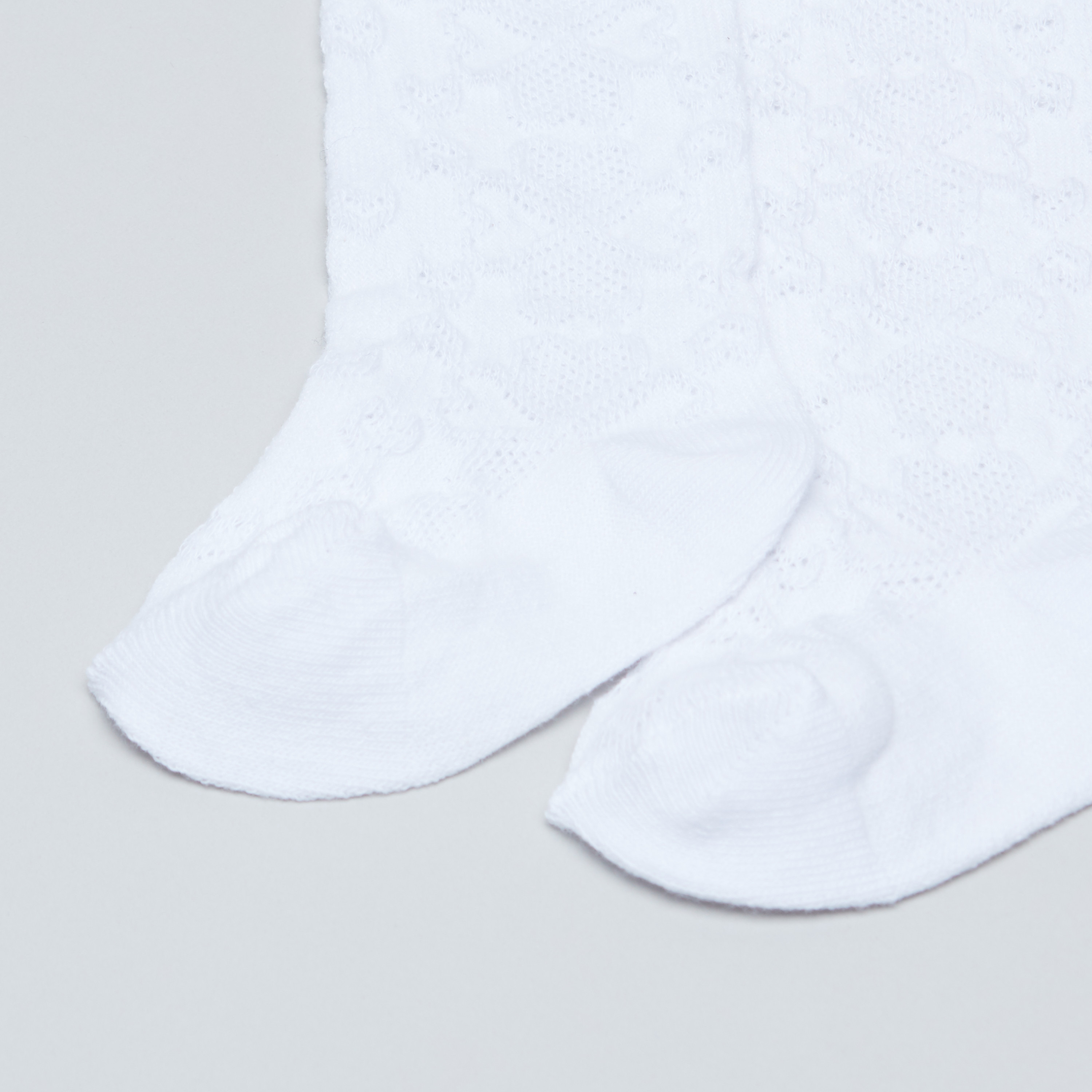 Juniors Textured Closed Feet Tights-baby-girls-accessories-socks-image-2