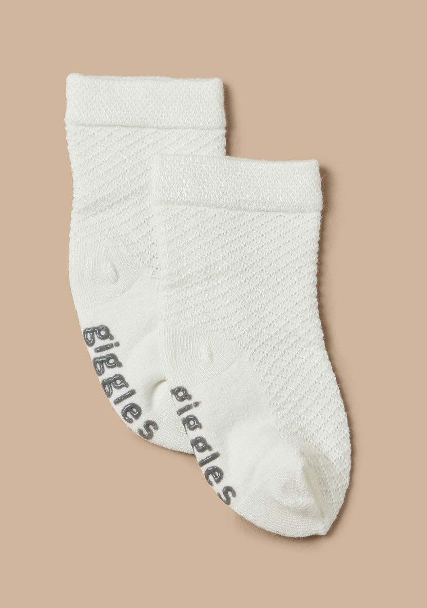 Giggles Embroidered Socks-Socks-image-1