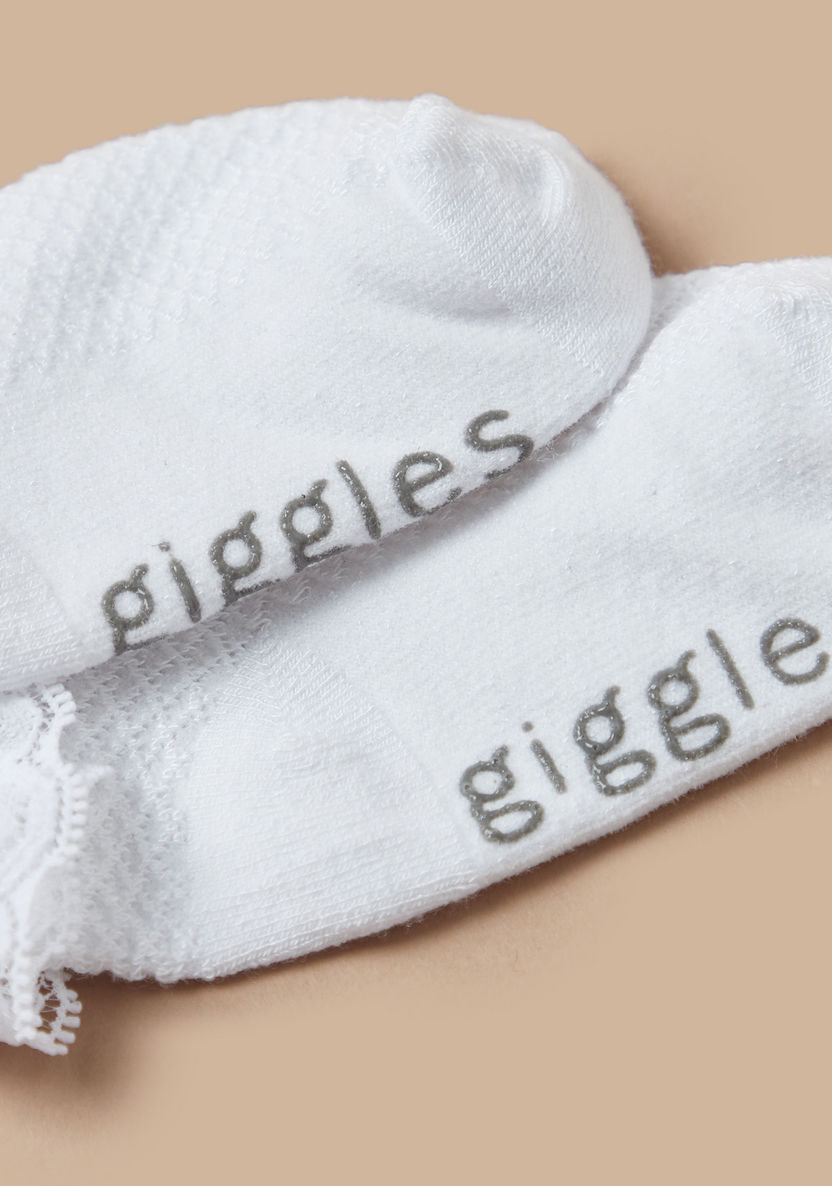 Giggles Embroidered Frill Detail Socks-Socks-image-3