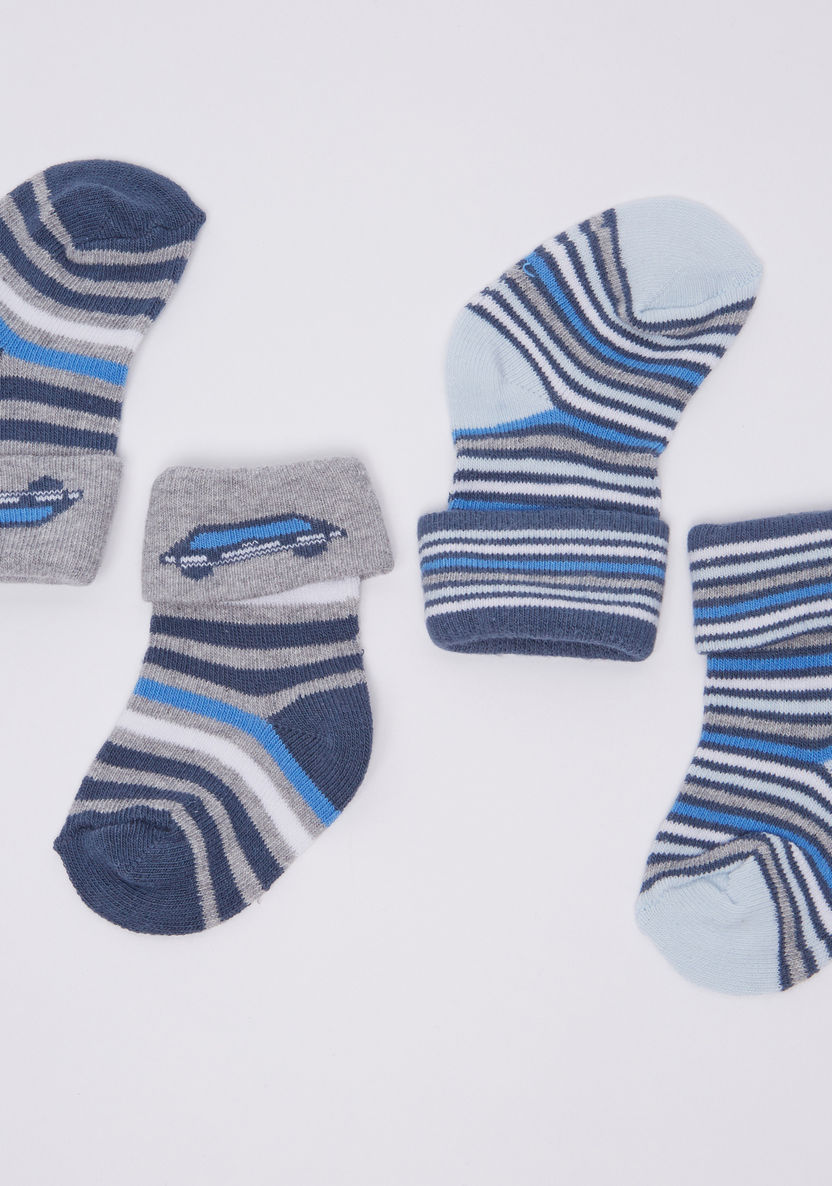 Juniors Striped Socks - Set of 2-Socks-image-1