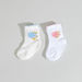 Juniors Floral Printed Socks - Set of 2-Socks-thumbnail-0