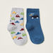 Juniors Cars Print Infant Socks - Set of 2-Socks-thumbnail-0