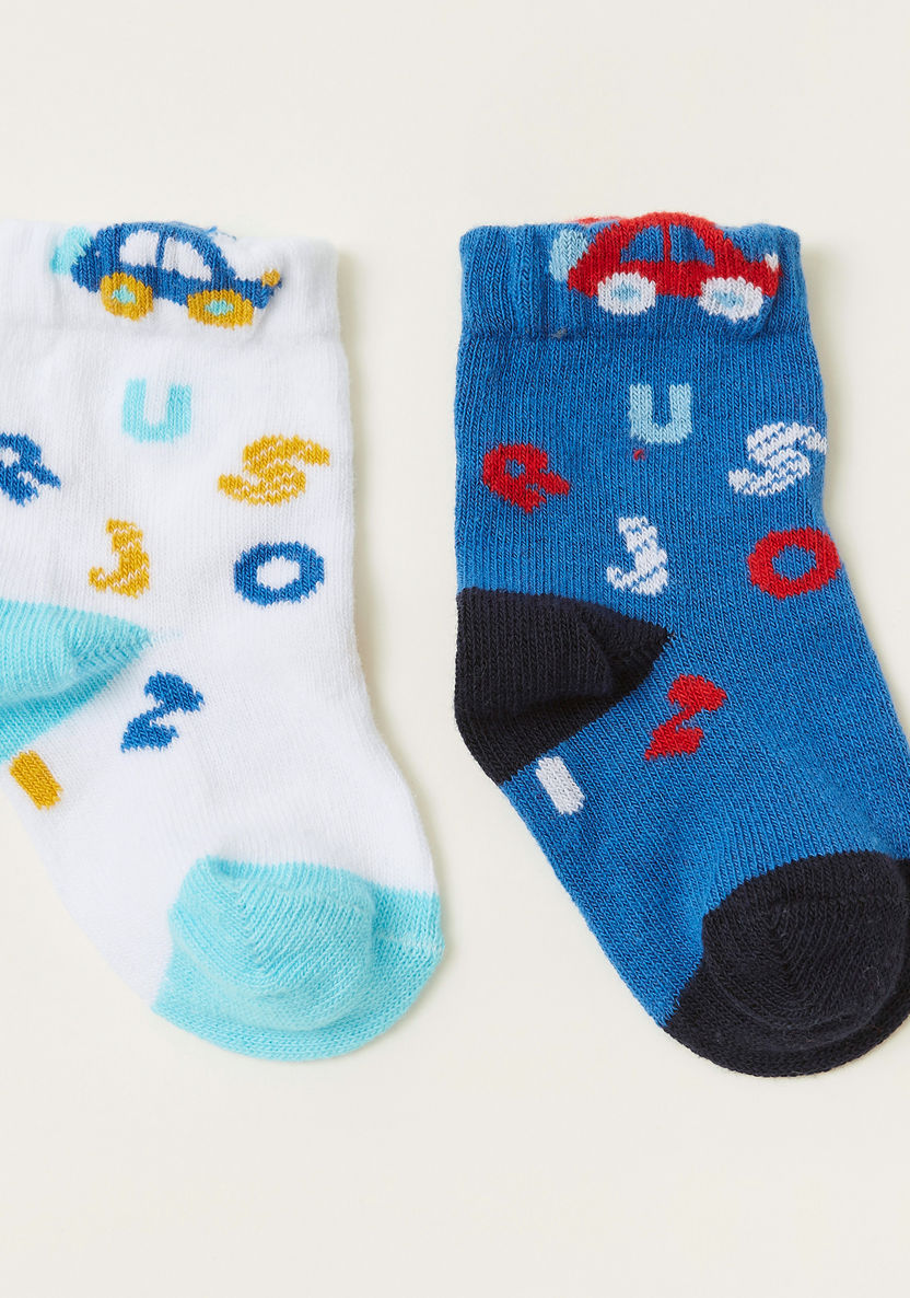 Juniors Printed Infant Socks - Set of 2-Multipacks-image-0