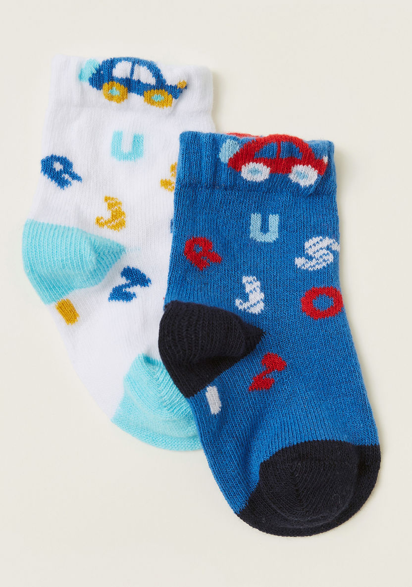 Juniors Printed Infant Socks - Set of 2-Multipacks-image-1