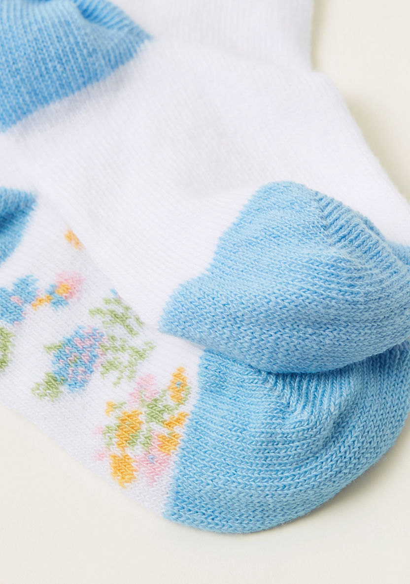 Juniors Floral Print Infant Socks - Set of 2-Socks-image-3