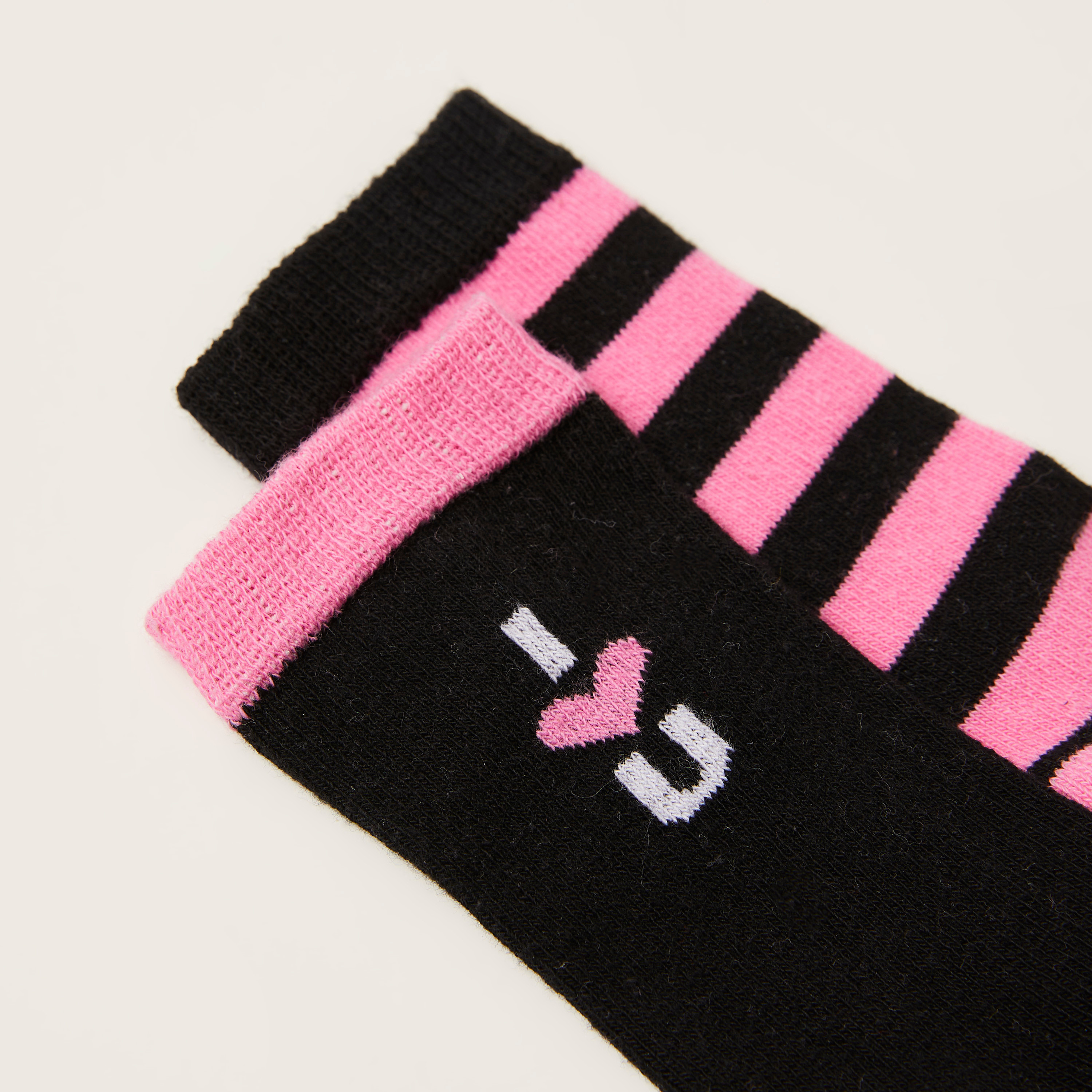 Juniors Assorted Ankle Length Socks - Set of 2-baby-girls-accessories-socks-image-3
