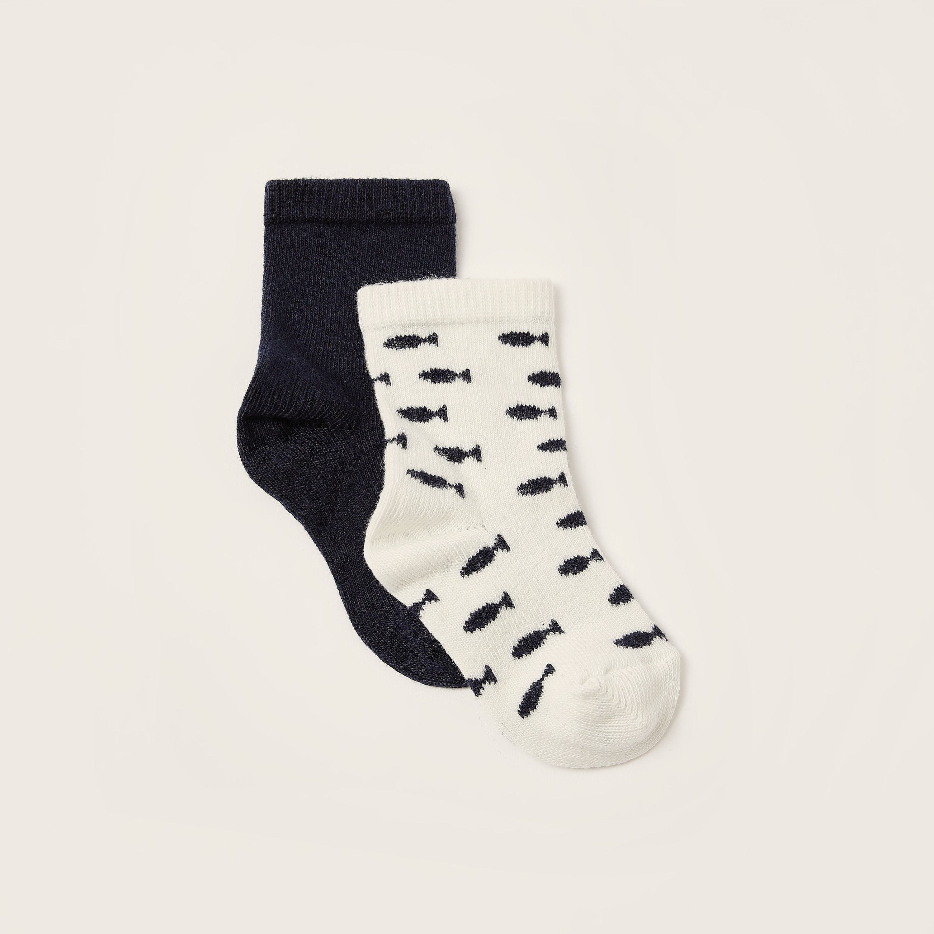جوارب مضلعة بحواف مطّاطية من جونيورز - طقم من زوجين-baby-boys-accessories-socks-image-2