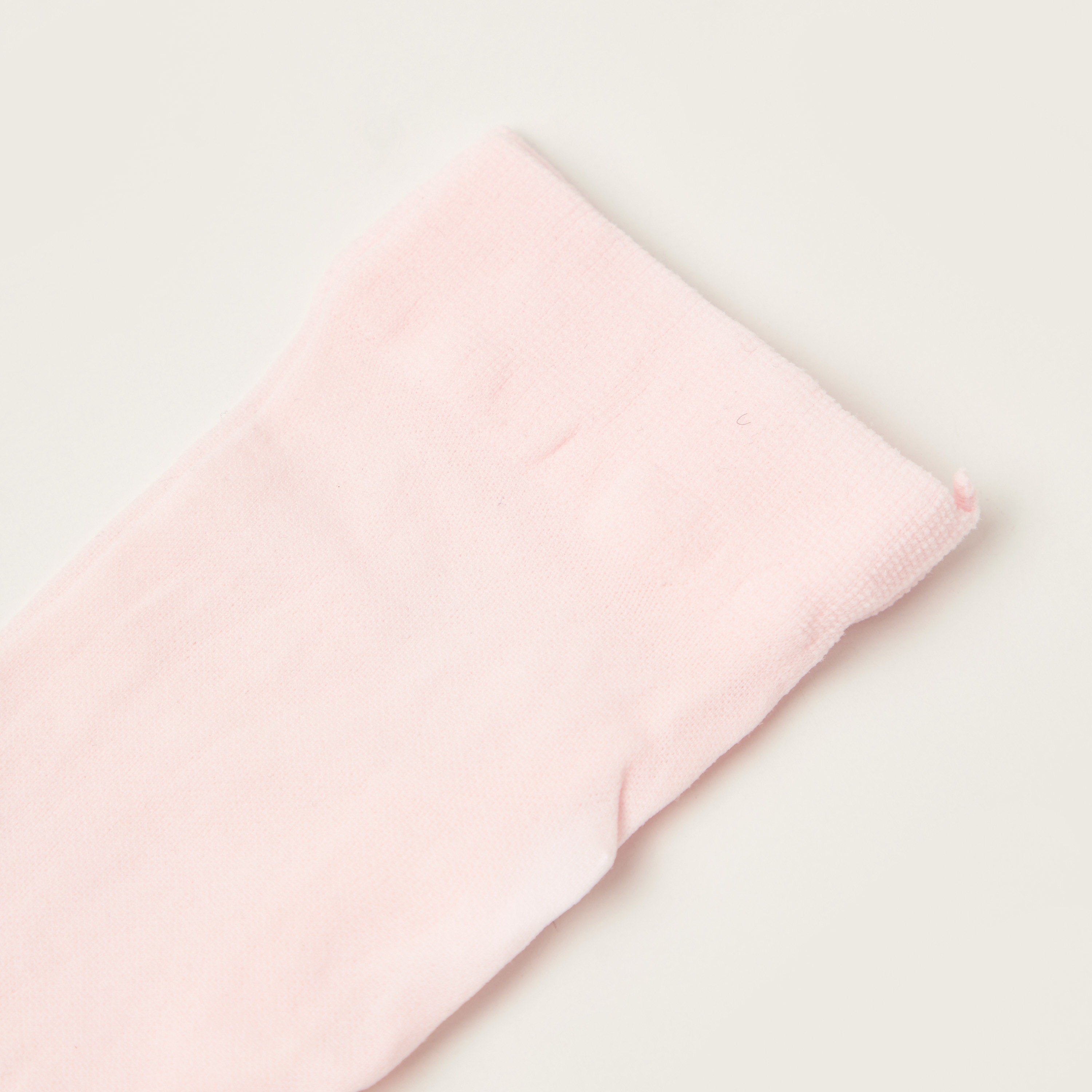 بنطلون ضيق بارز الملمس بخصر مطاطي من جونيورز-baby-girls-accessories-socks-image-4