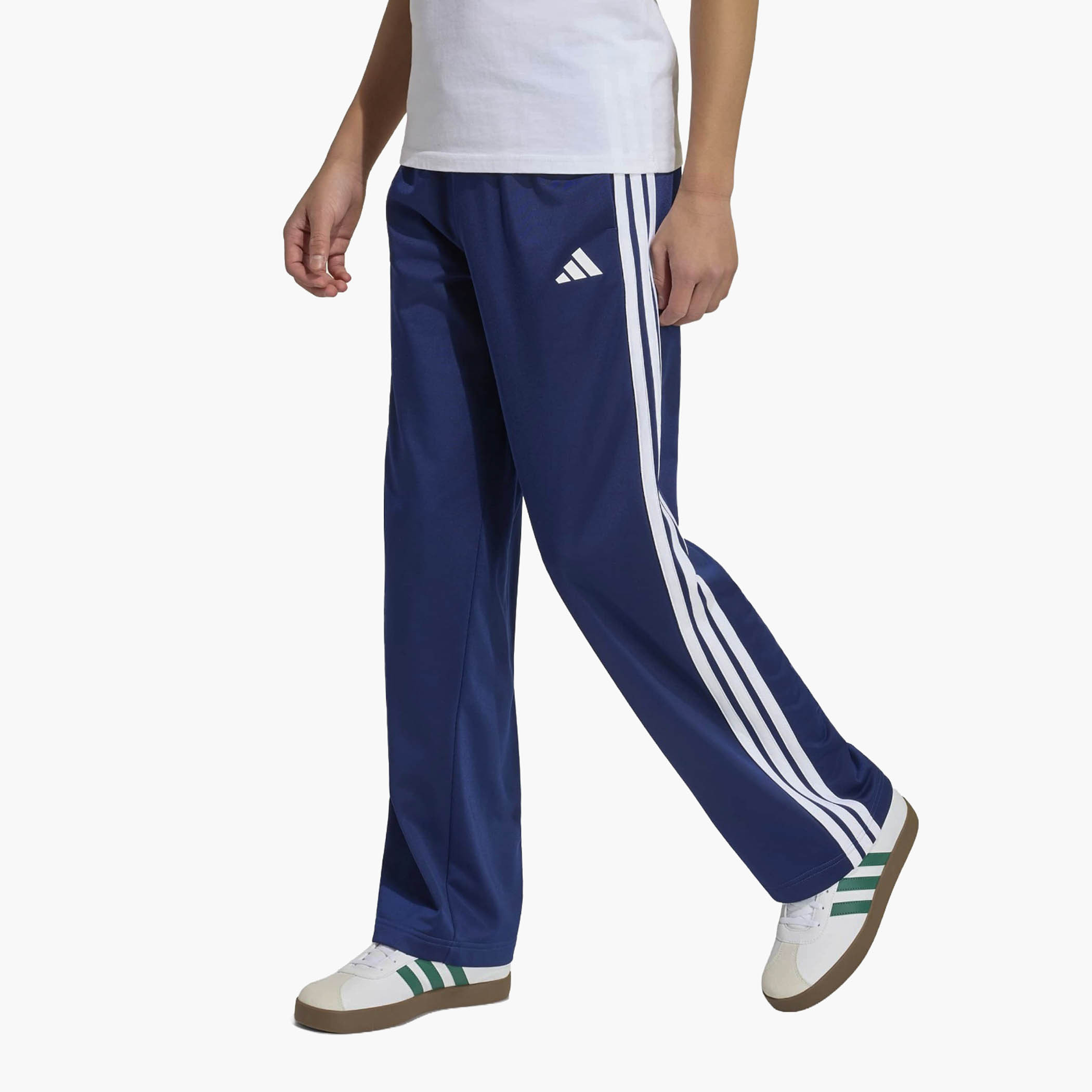 adidas Elasticated Drawstring Waist Track Pants with Side Stripes-boys-clothing-bottoms-joggersandtrackpants-image-2