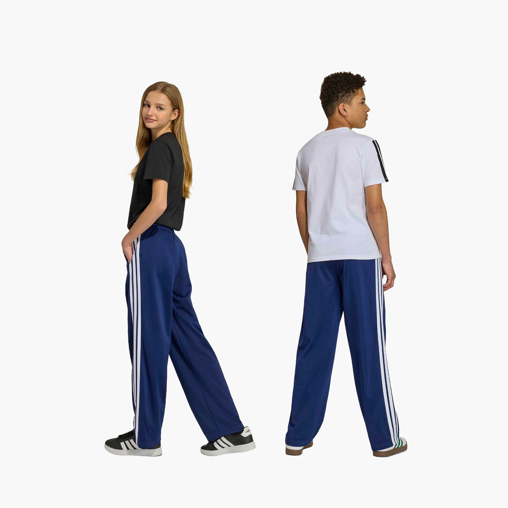 adidas Elasticated Drawstring Waist Track Pants with Side Stripes-boys-clothing-bottoms-joggersandtrackpants-image-4