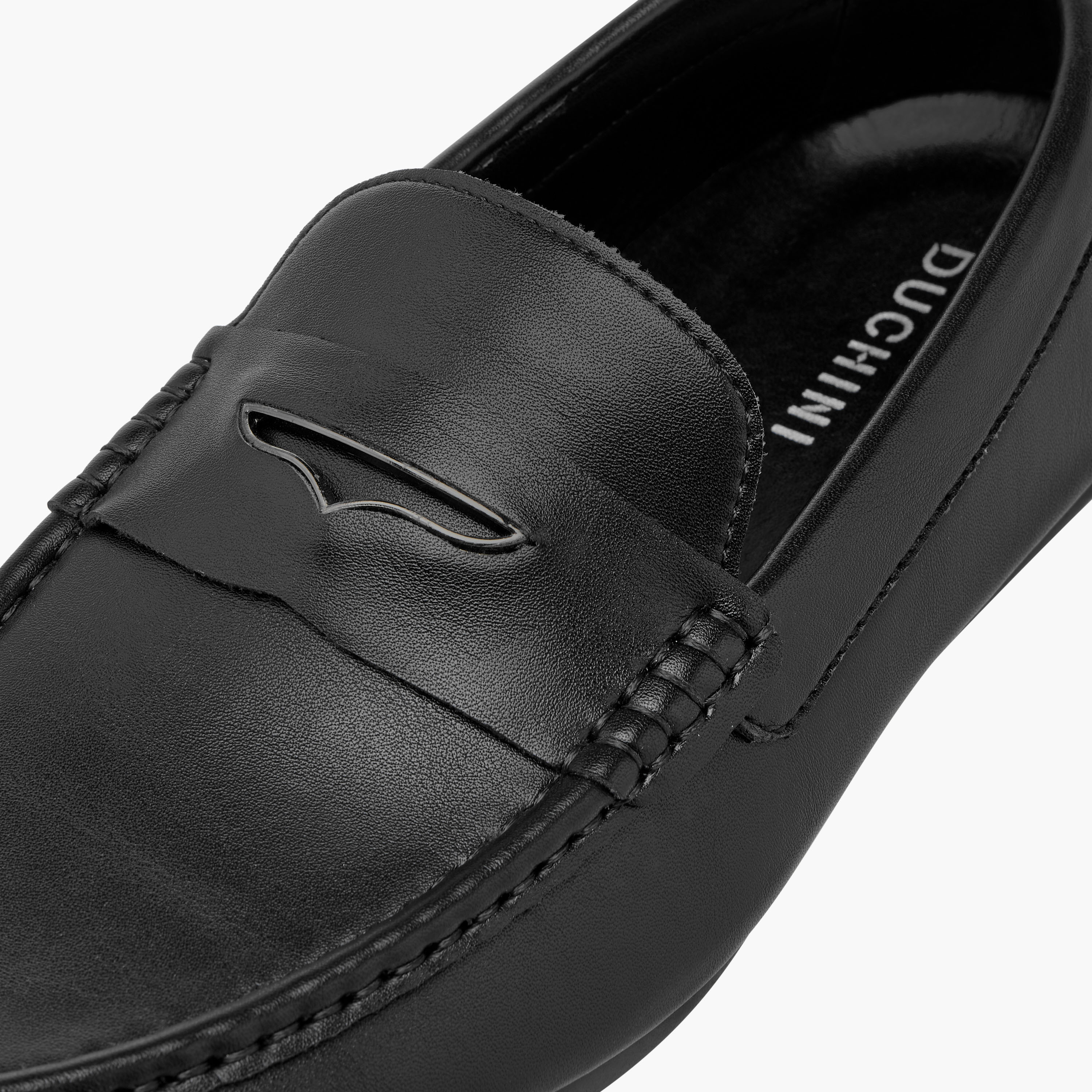 Duchini Men's Solid Slip-On Moccasins with Cutout Detail-men-shoes-formalshoes-image-4