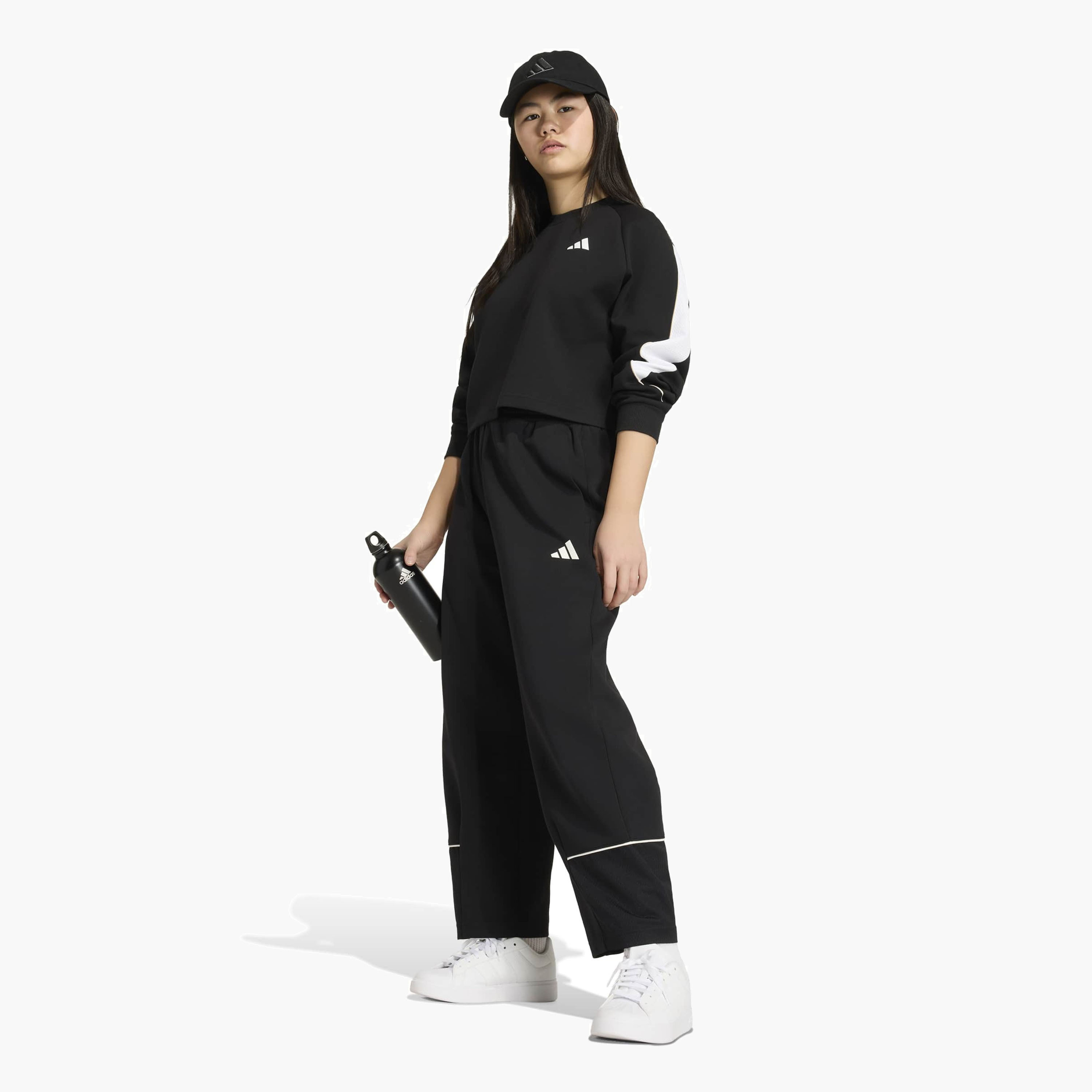 adidas Girls Panelled Sweatshirt-girls-clothing-sweatshirts-image-3