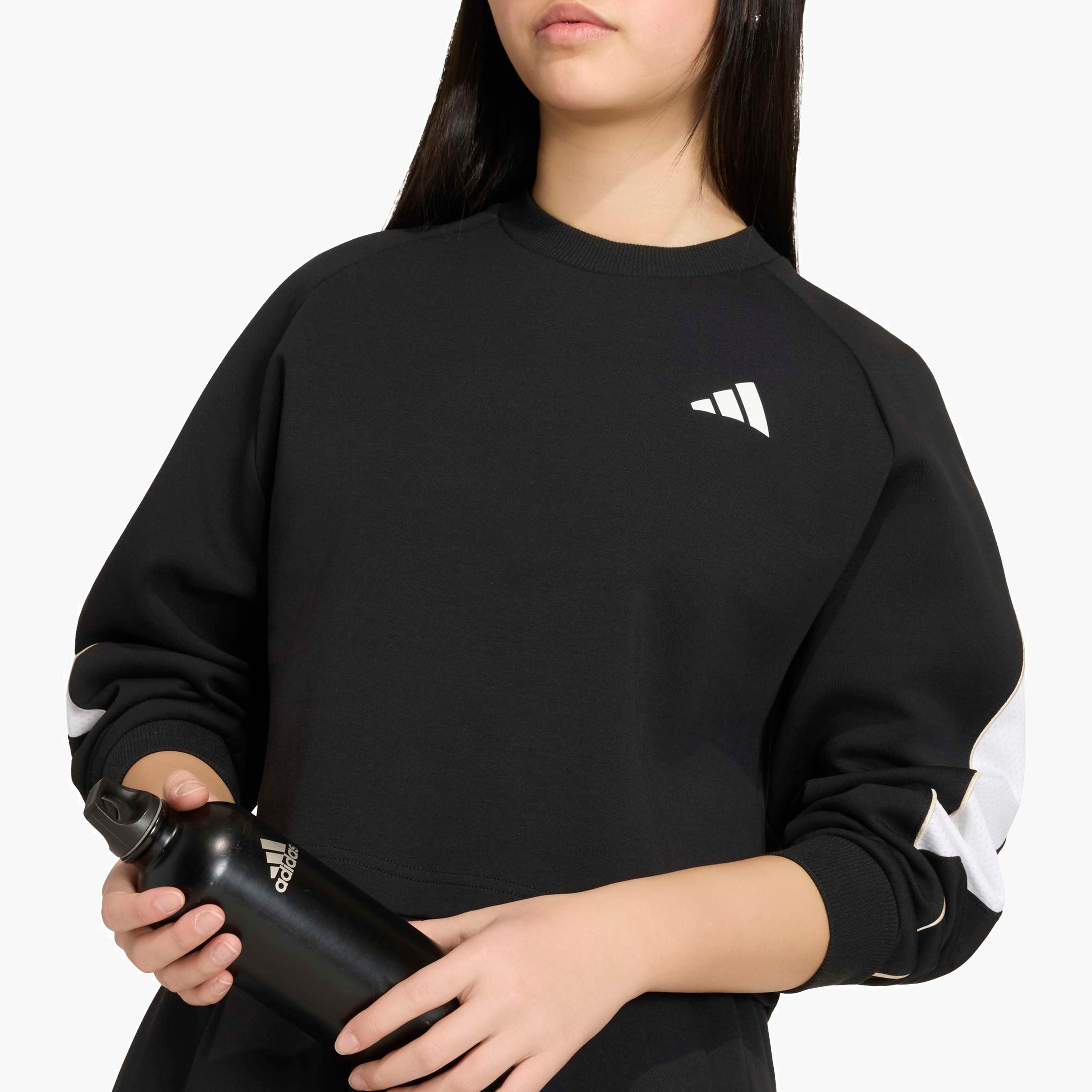 adidas Girls Panelled Sweatshirt-girls-clothing-sweatshirts-image-5
