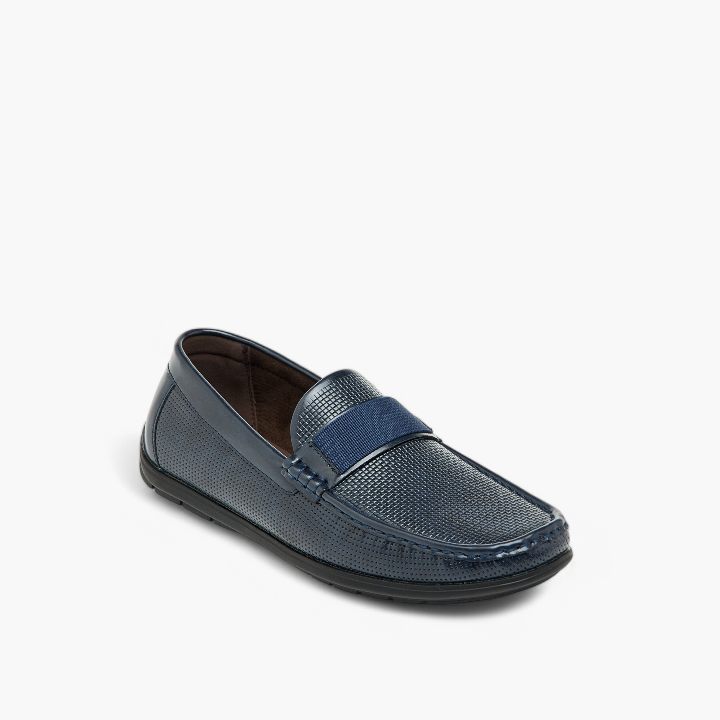 LBL by Shoexpress Textured Slip-On Moccasins-men-shoes-loafersandmoccasins-image-2