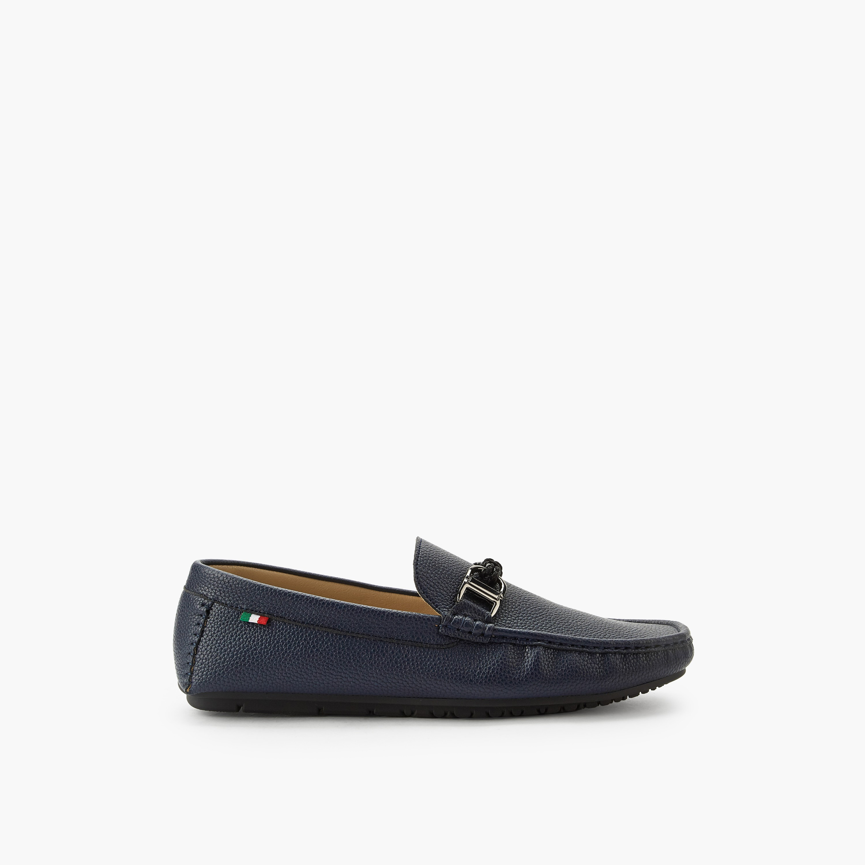 Renzo Ruganni Men Textured Lightweight Moccasins-men-shoes-loafersandmoccasins-image-3