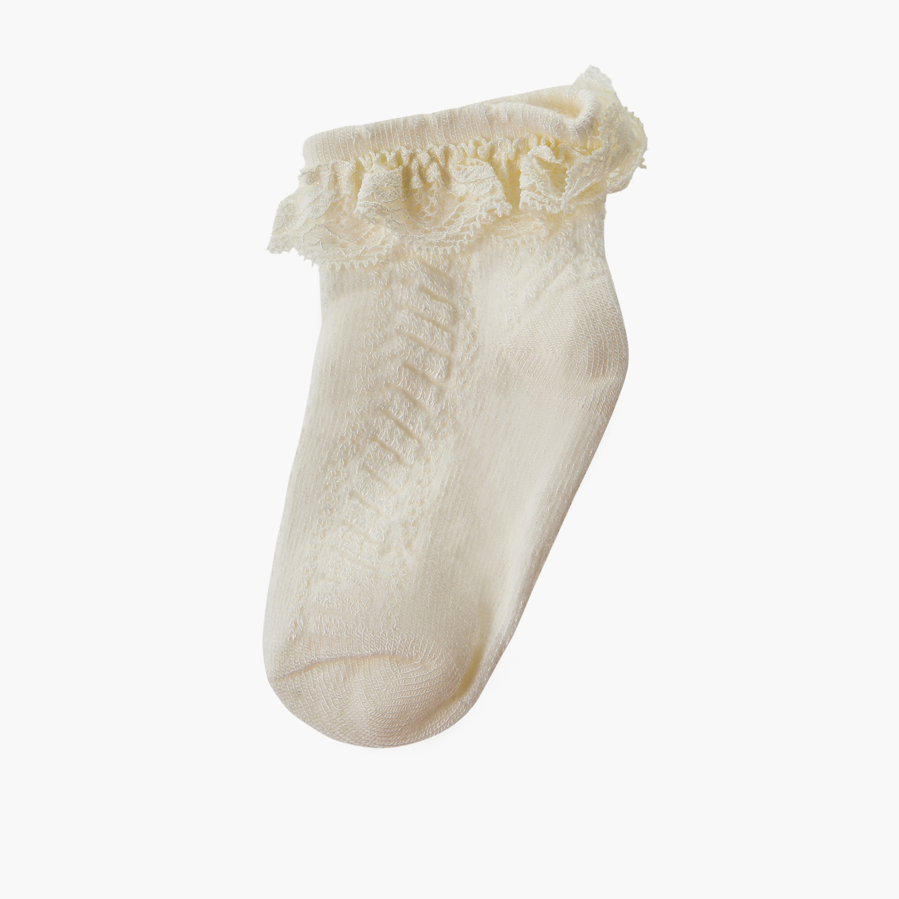 Pack of 2 Giggles Baby Girls Socks with Lace Trim-baby-girls-accessories-socks-image-3