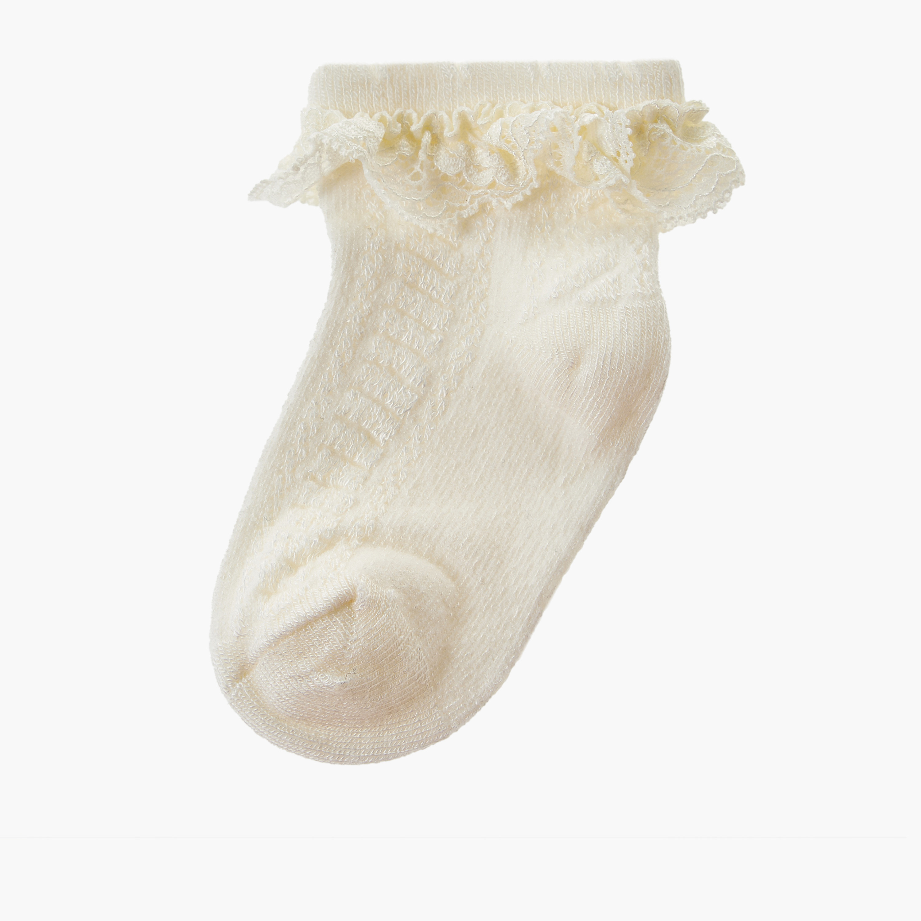 Pack of 2 Giggles Baby Girls Socks with Lace Trim-baby-girls-accessories-socks-image-3