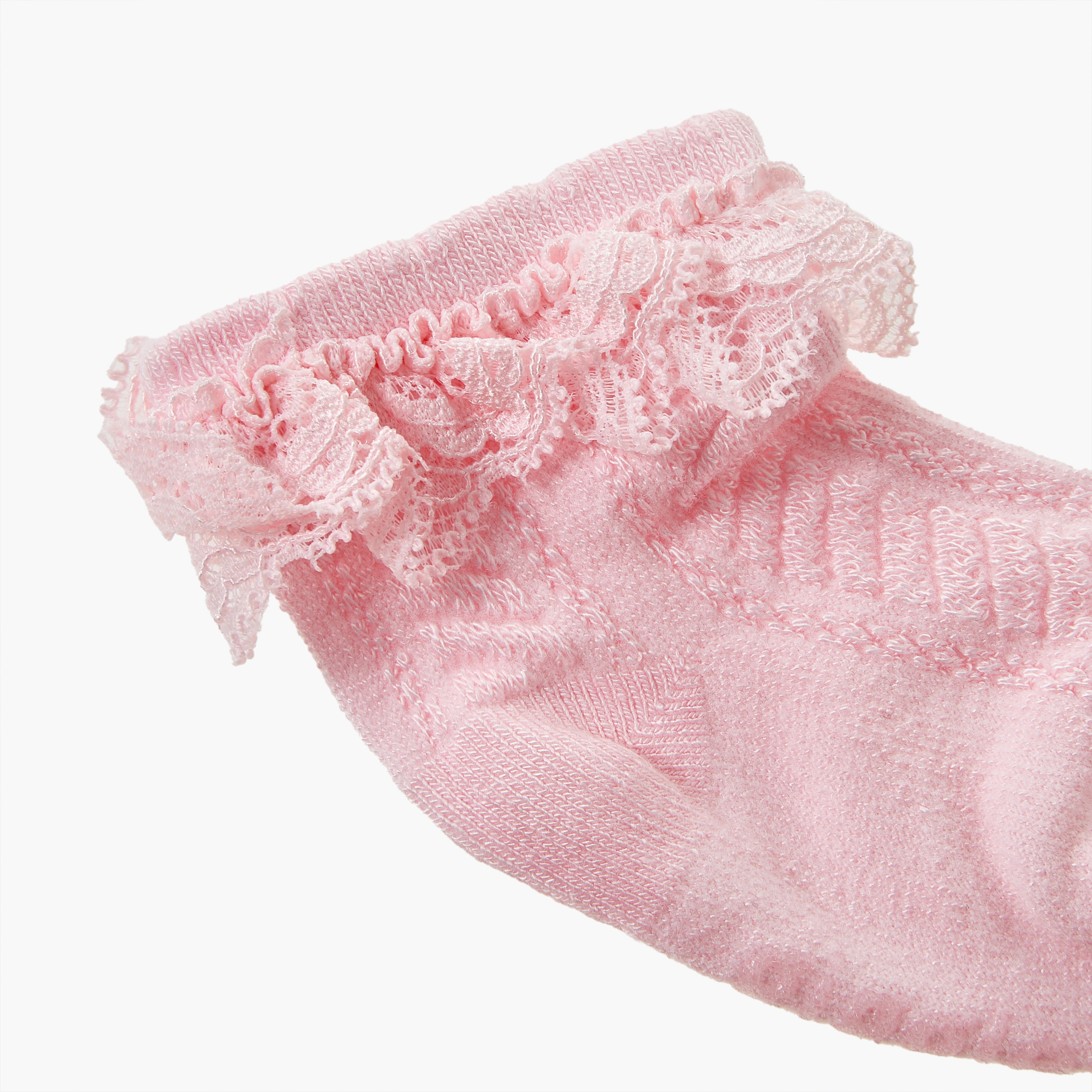 Pack of 2 Giggles Baby Girls Socks with Lace Trim-baby-girls-accessories-socks-image-4