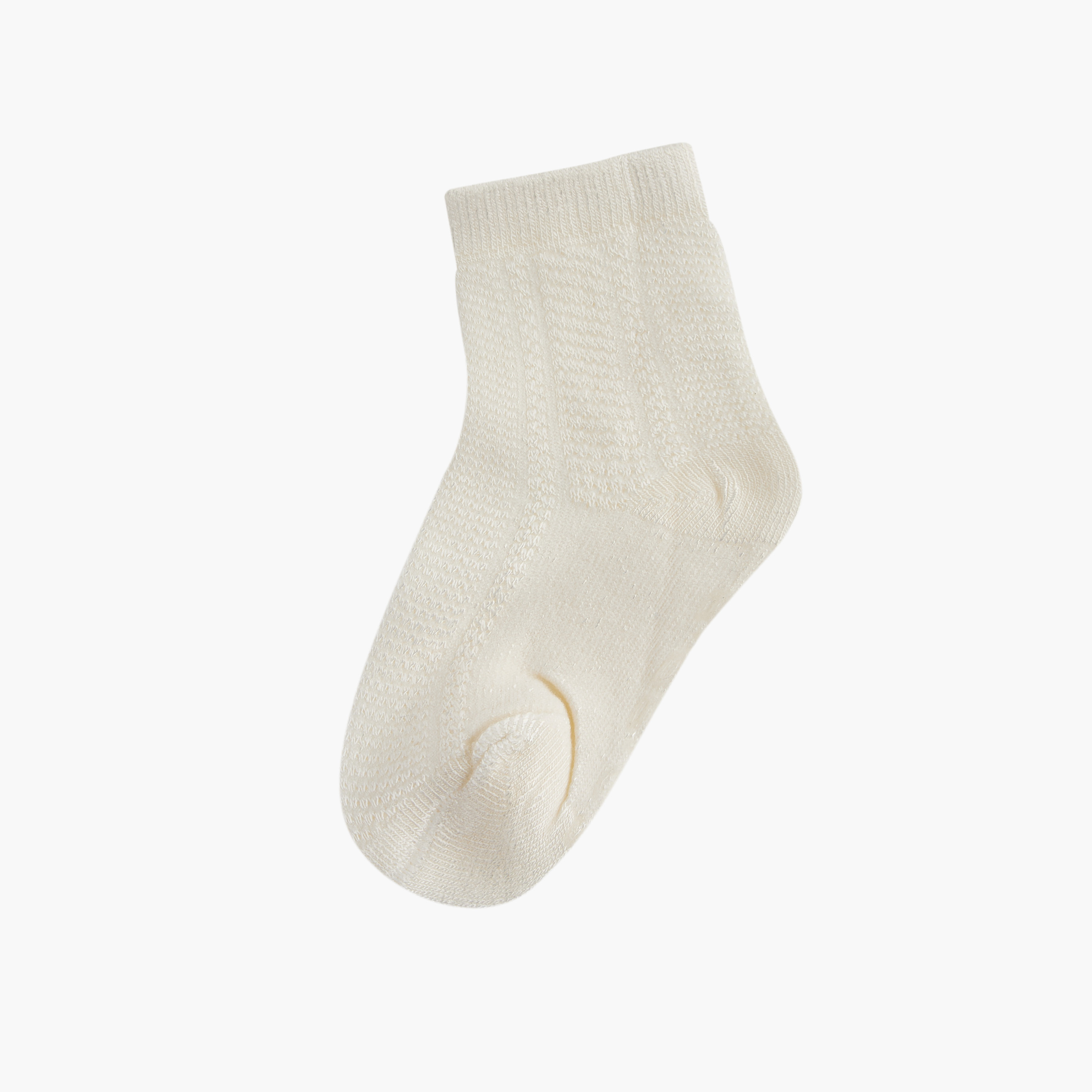 Giggles Textured Ankle Length Socks - Set of 2-baby-girls-accessories-socks-image-2