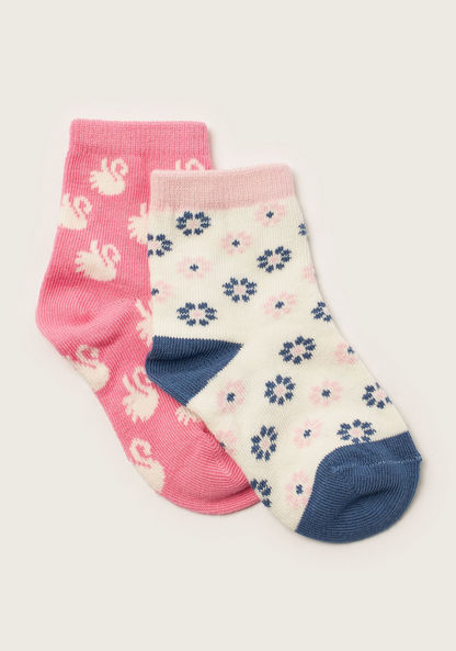 Juniors Assorted Ankle Length Socks - Set of 2-Socks-image-1