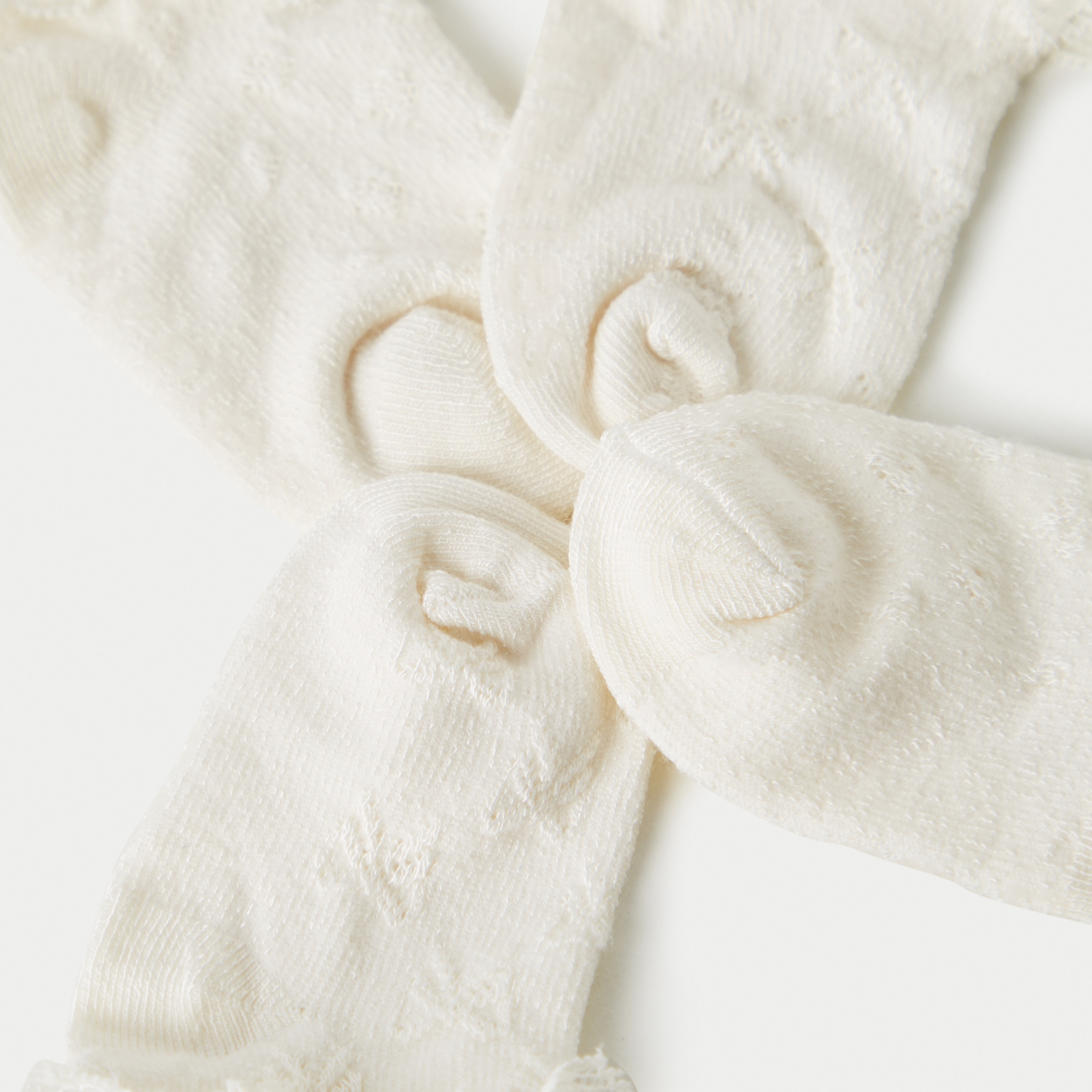 Giggles Lace Detail Ankle Length Socks - Set of 2-baby-girls-accessories-socks-image-4