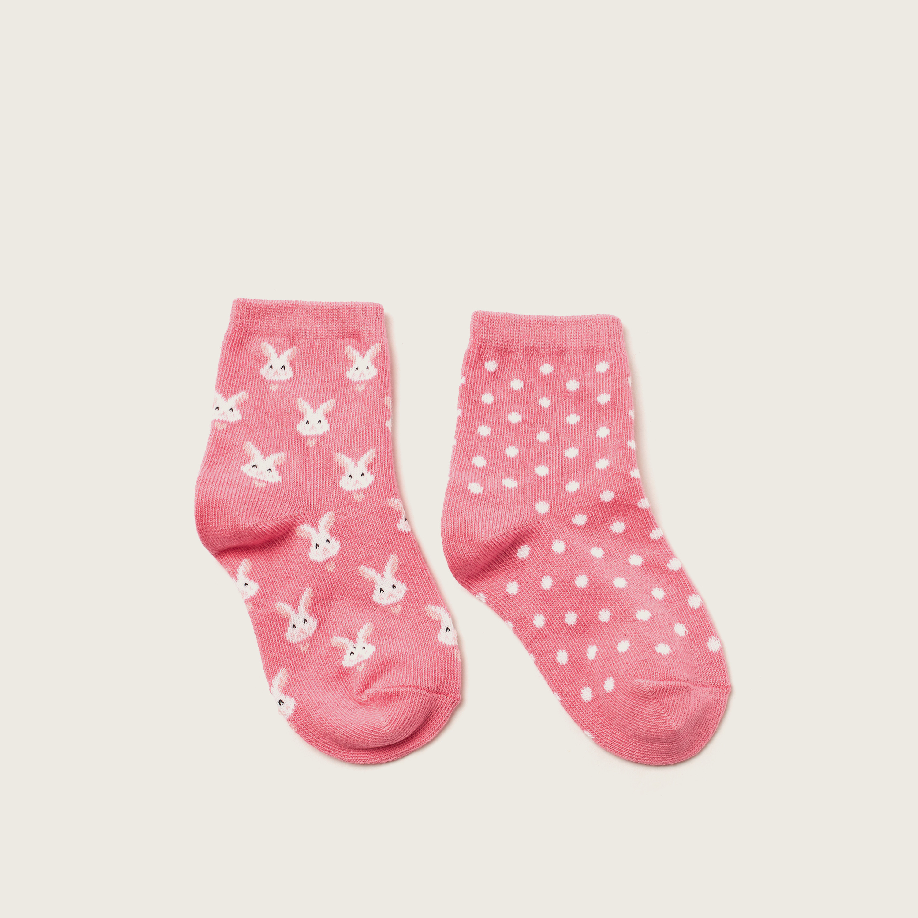 Juniors Assorted Ankle Length Socks - Set of 2-baby-girls-accessories-socks-image-1