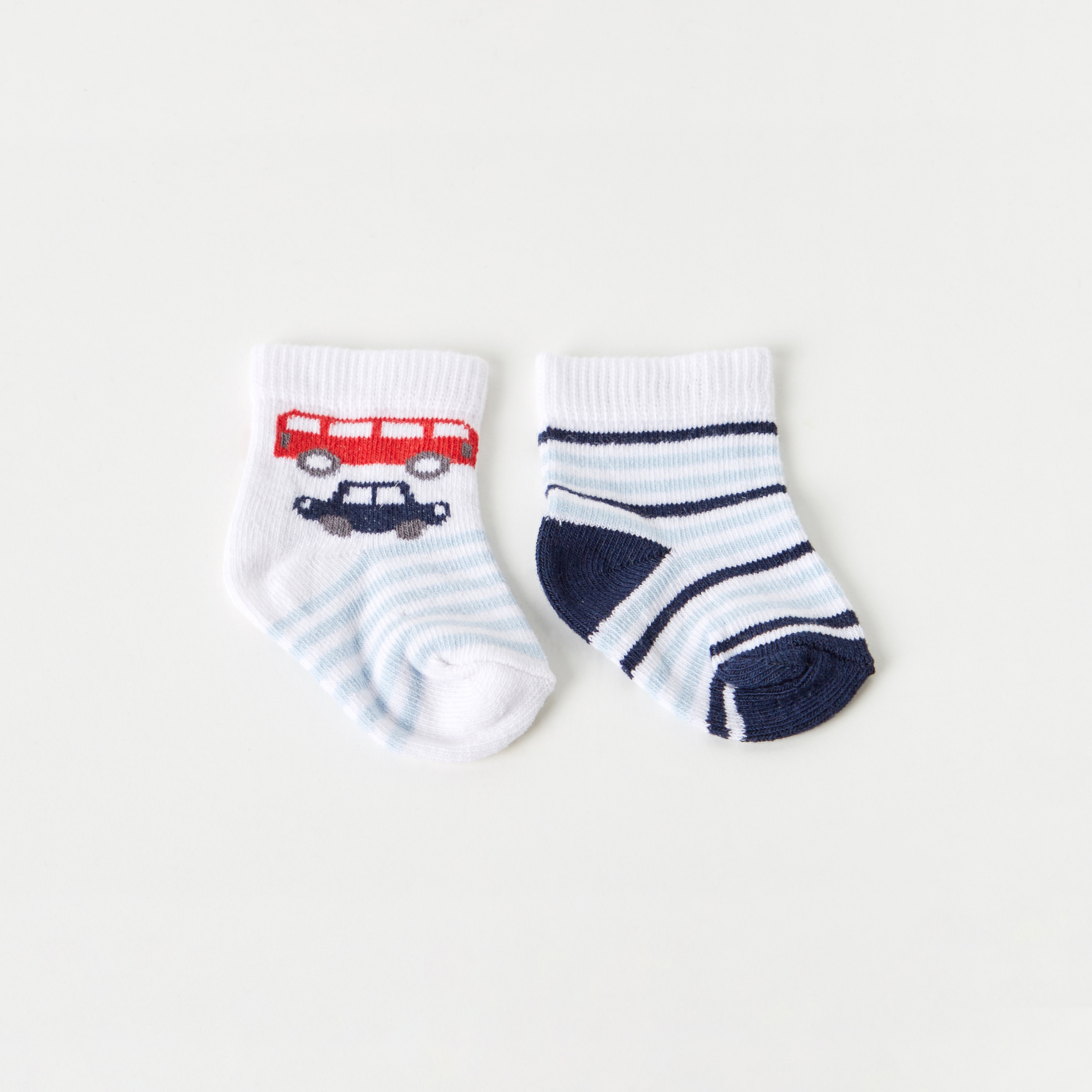جوارب بارزة الملمس بطول الكاحل من جونيورز - طقم 2 أزواج-promo_babyshop_Buy3for1_OMN230426-image-1