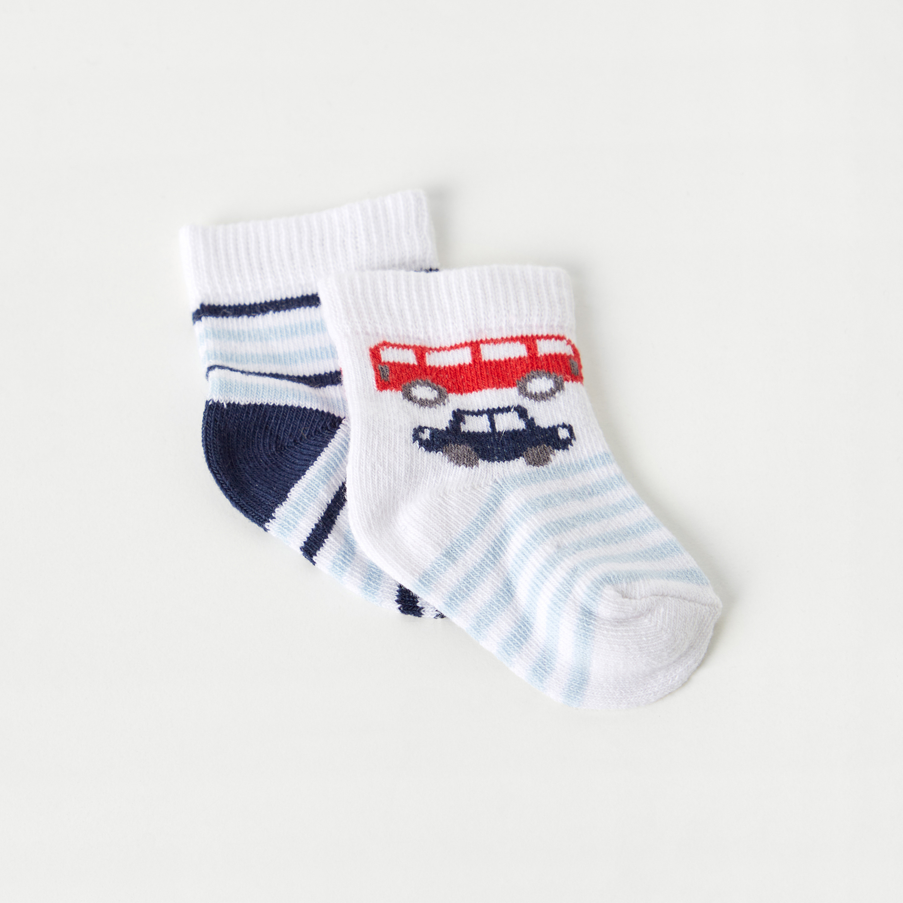 جوارب بارزة الملمس بطول الكاحل من جونيورز - طقم 2 أزواج-promo_babyshop_Buy3for1_OMN230426-image-2