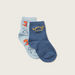 Juniors Dinosaur Detail Ankle Length Socks - Set of 2-Socks-thumbnailMobile-1