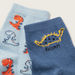 Juniors Dinosaur Detail Ankle Length Socks - Set of 2-Socks-thumbnailMobile-2