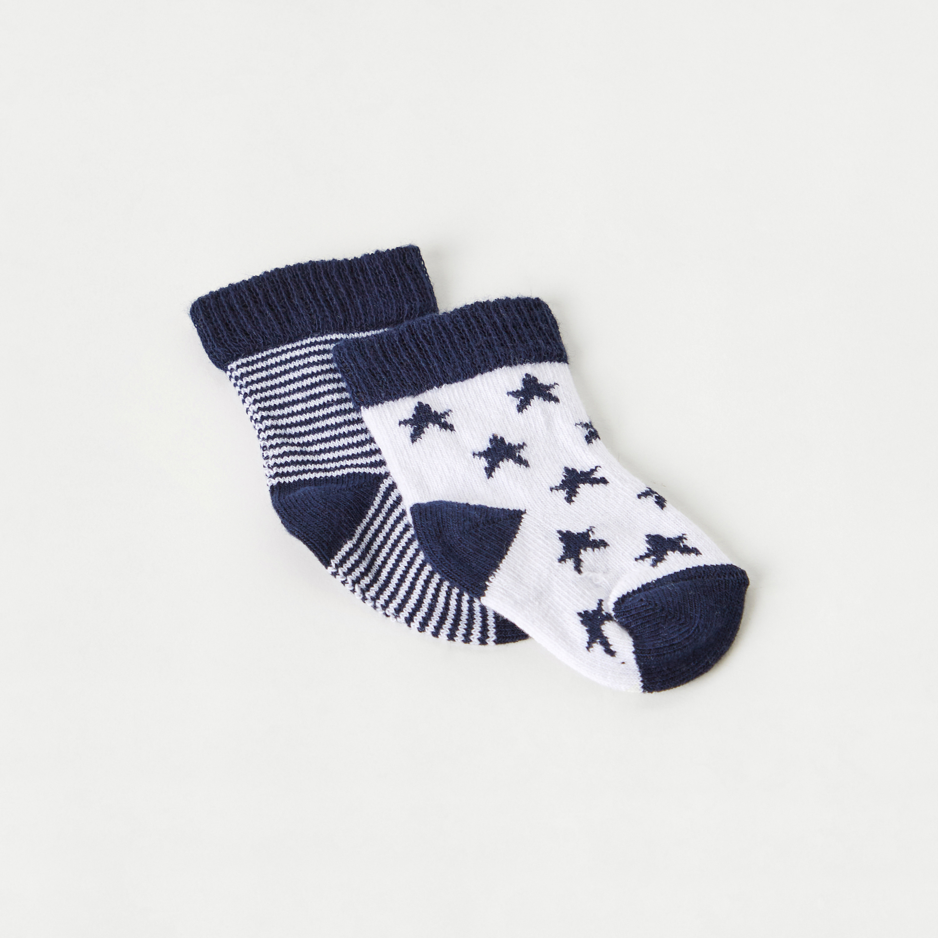 Juniors Textured Ankle Length Socks - Set of 2-promo_babyshop_Buy3for1_OMN230426-image-2