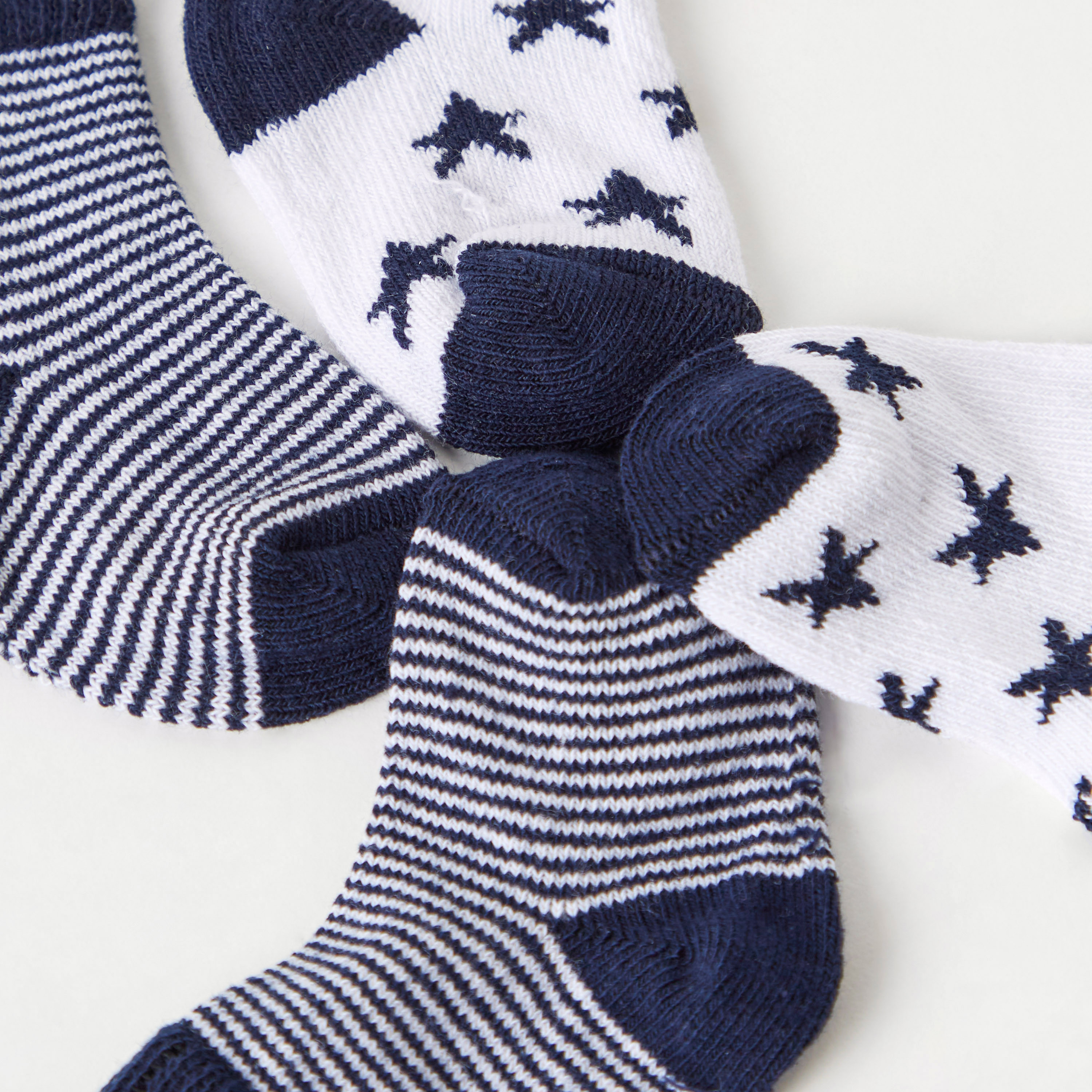 Juniors Textured Ankle Length Socks - Set of 2-promo_babyshop_Buy3for1_OMN230426-image-4
