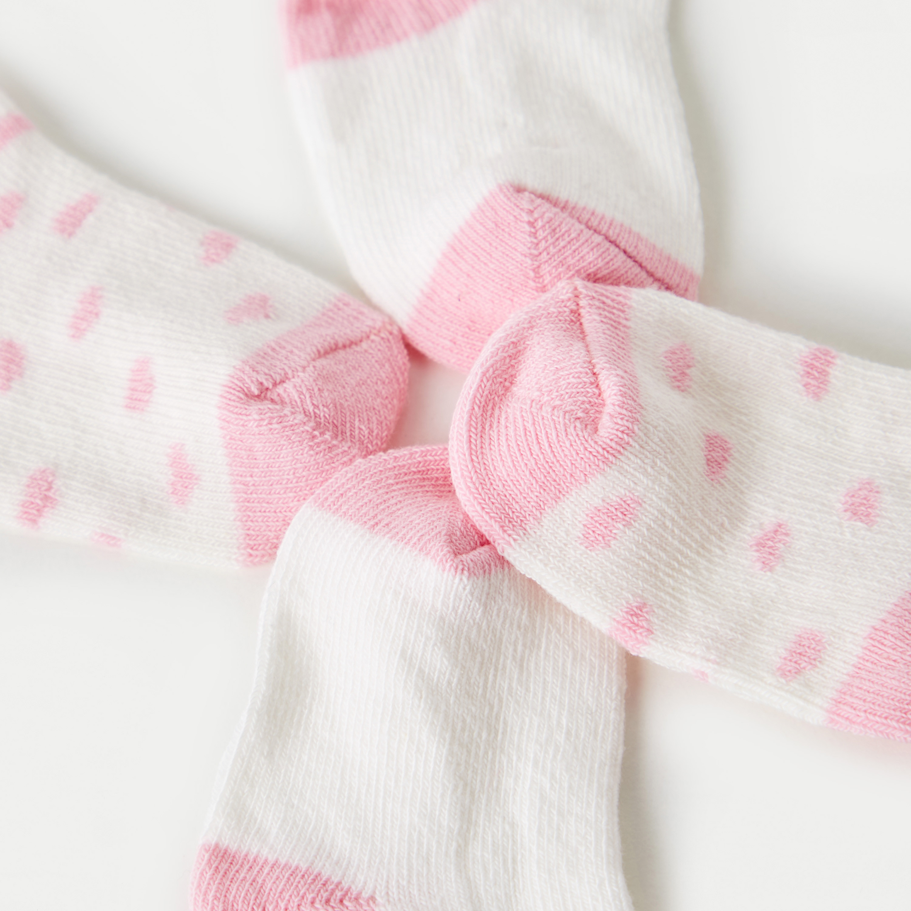 Juniors Heart Detail Ankle Length Socks - Set of 2-promo_babyshop_Buy3for1_OMN230426-image-4