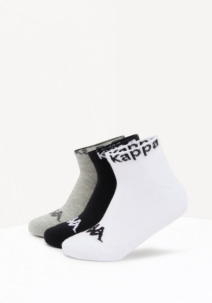 Kappa Printed Ankle Length Socks - Set of 3-Boy%27s Socks-image-0