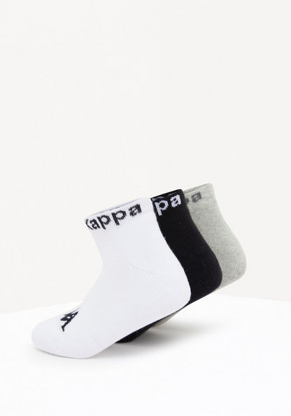Kappa Printed Ankle Length Socks - Set of 3-Boy%27s Socks-image-1