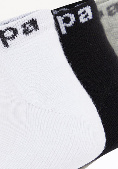 Kappa Printed Ankle Length Socks - Set of 3-Boy%27s Socks-image-3