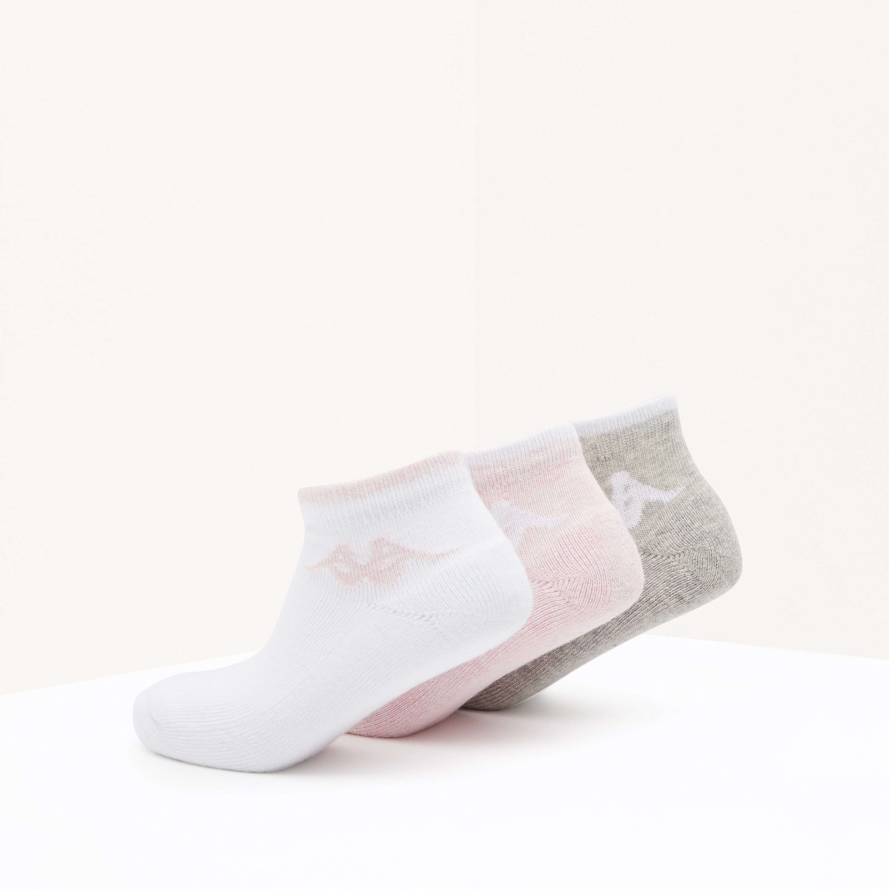 Kappa Printed Cushioned Sports Socks - Set of 3-girls-accessories-socks-image-3