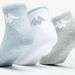 Kappa Logo Detail Ankle Length Sports Socks - Set of 3-Boy%27s Socks-thumbnailMobile-3