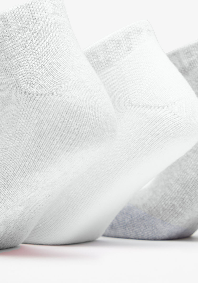Kappa Logo Detail Ankle Length Sports Socks - Set of 3-Boy%27s Socks-image-3