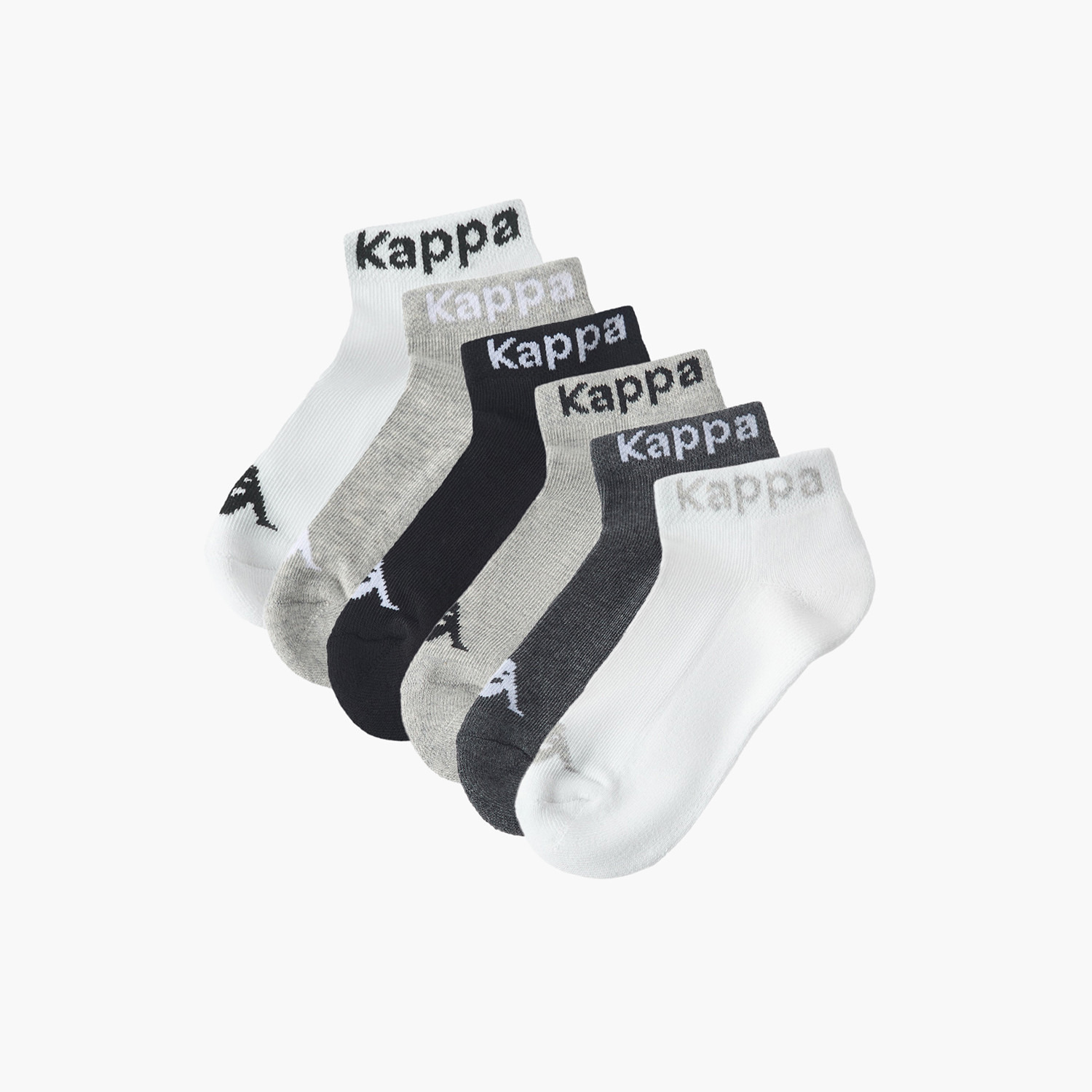 Kappa Printed Cushioned Sports Socks - Set of 6-girls-accessories-socks-image-1